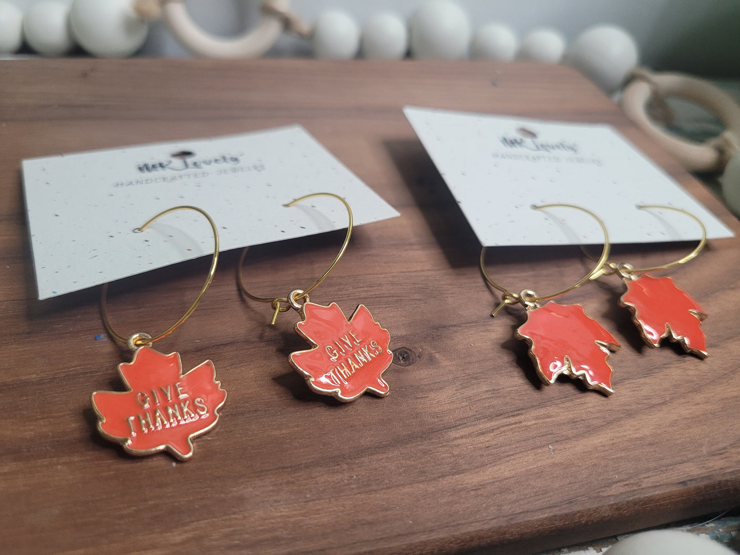 Charmed Leaf Hoops