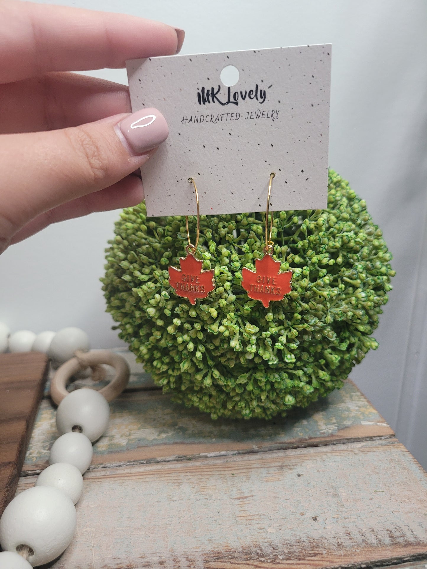 Charmed Leaf Hoops