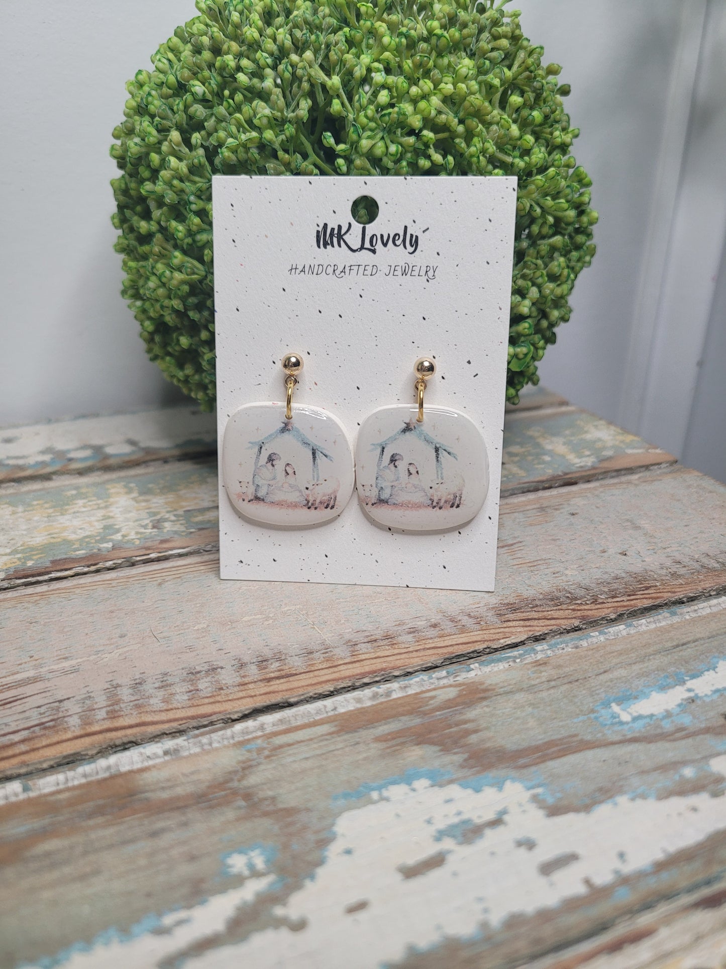 Holy Family Earrings
