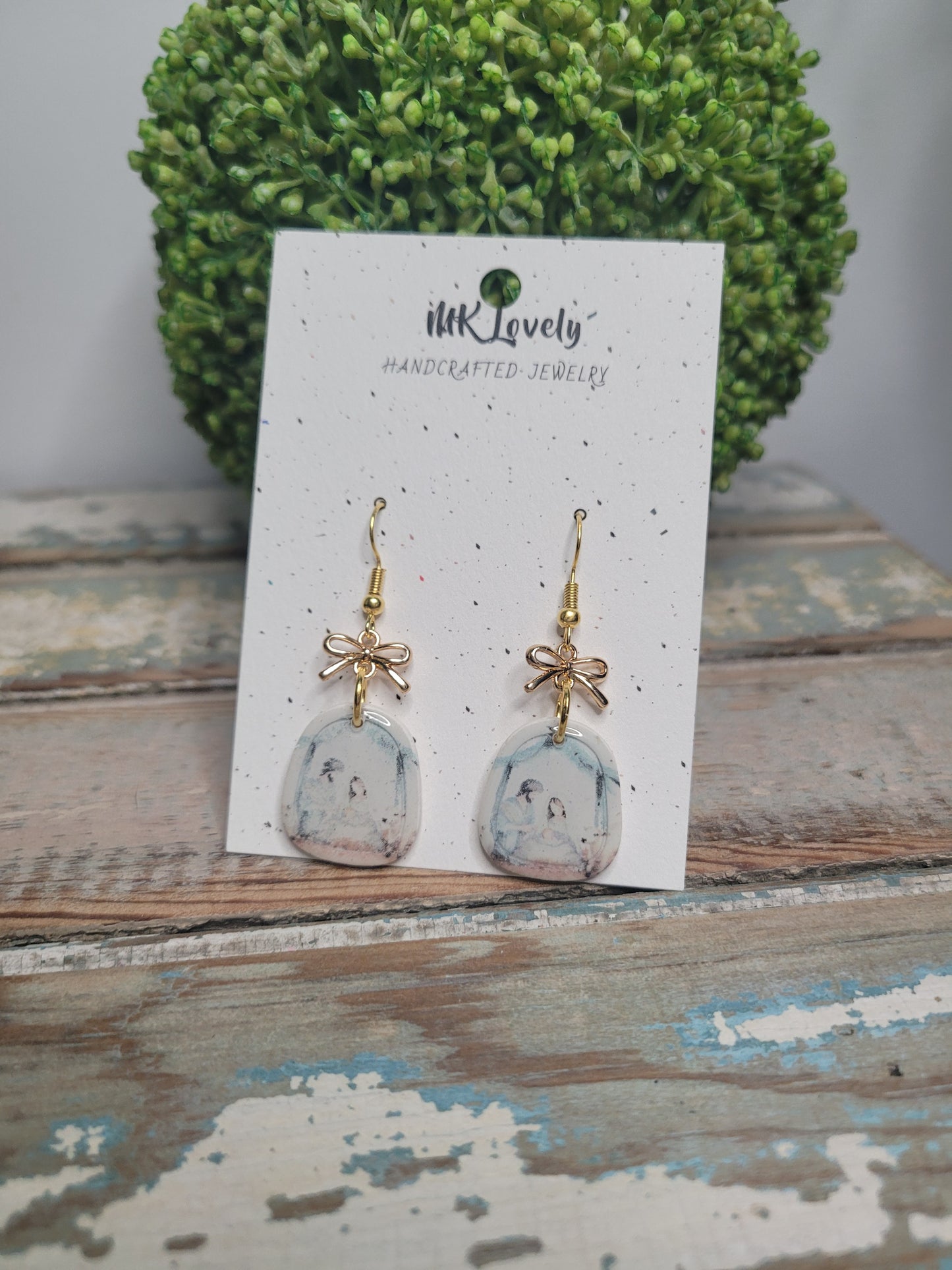 Holy Family Earrings