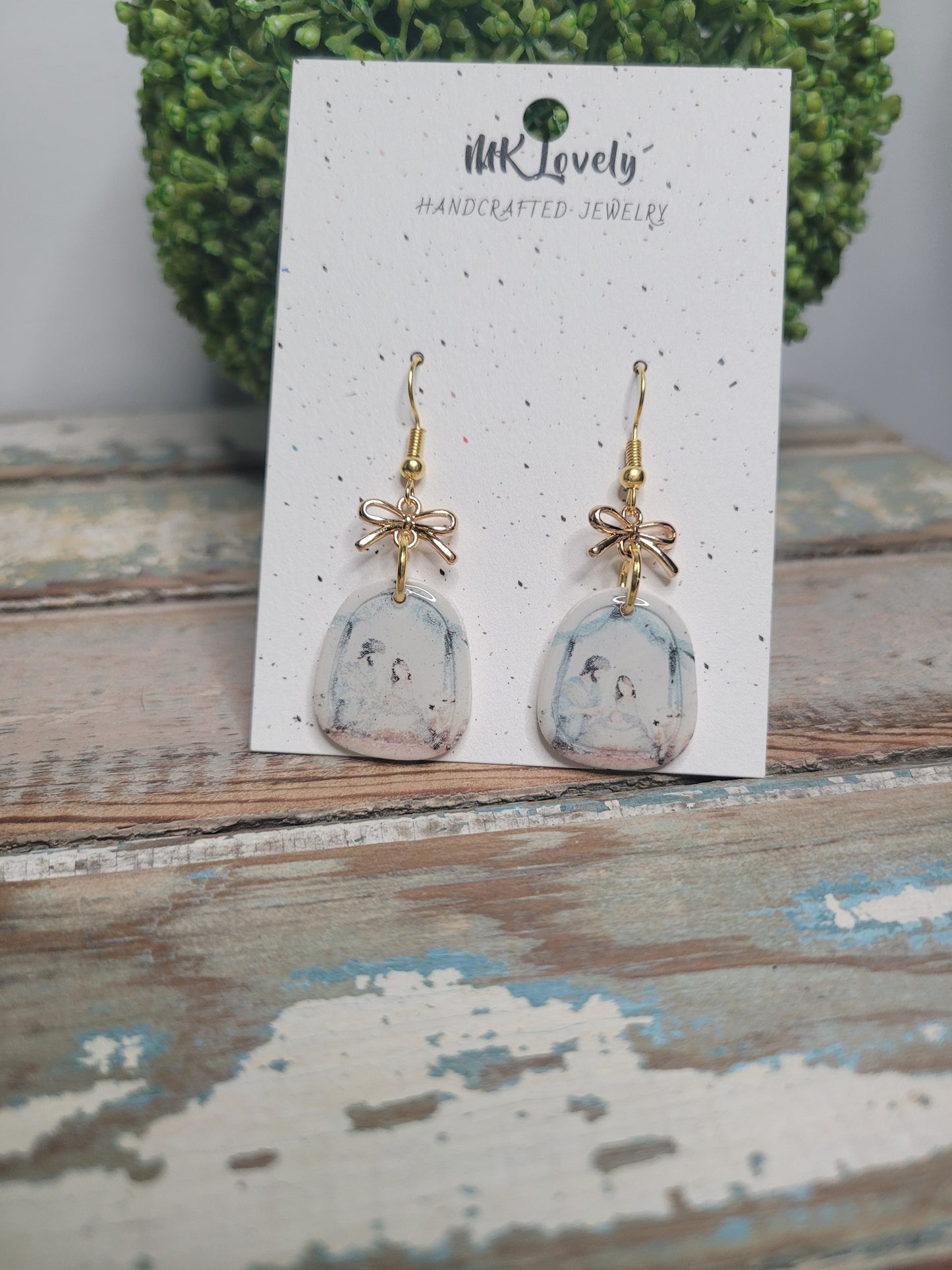 Holy Family Earrings