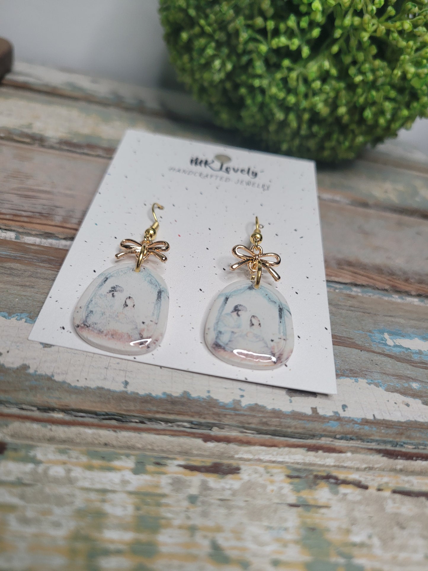 Holy Family Earrings