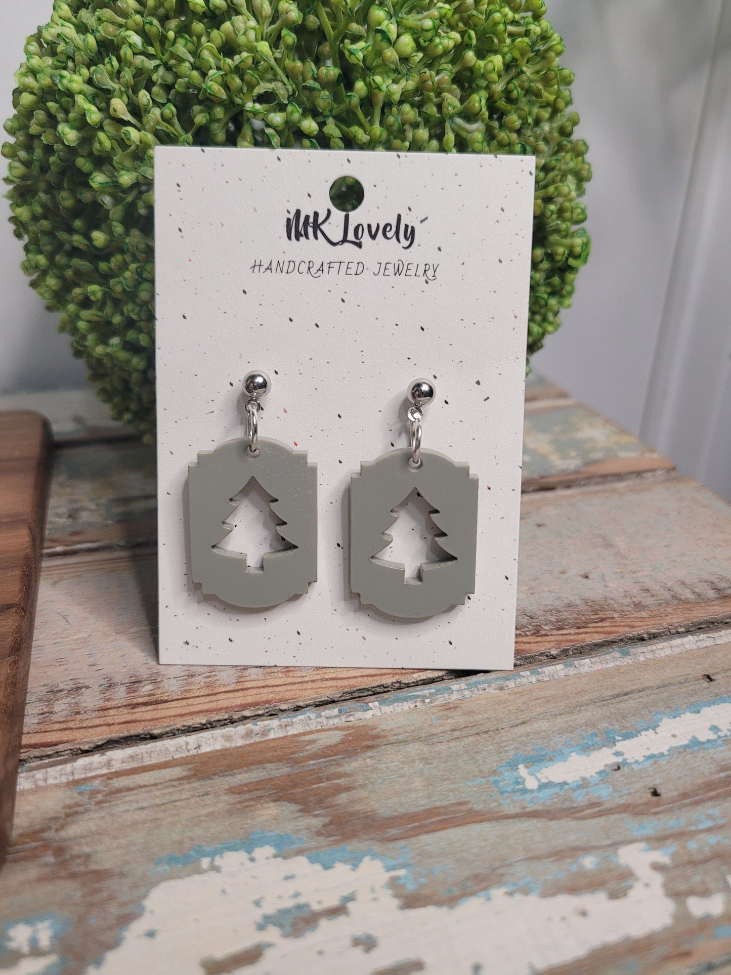 Acrylic Tree Cut Out Drops