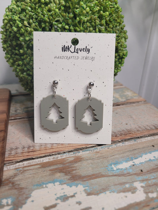 Acrylic Tree Cut Out Drops