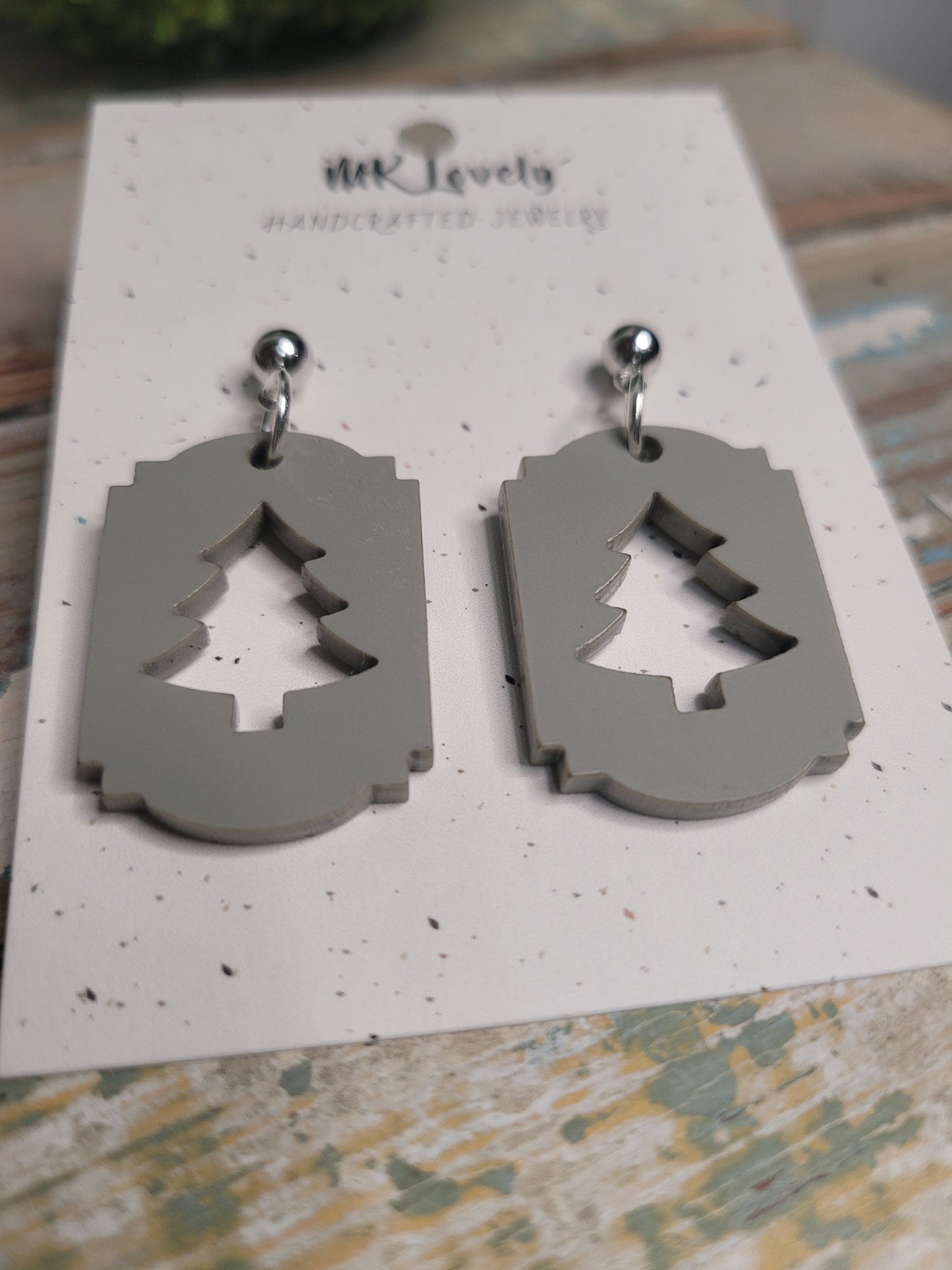 Acrylic Tree Cut Out Drops