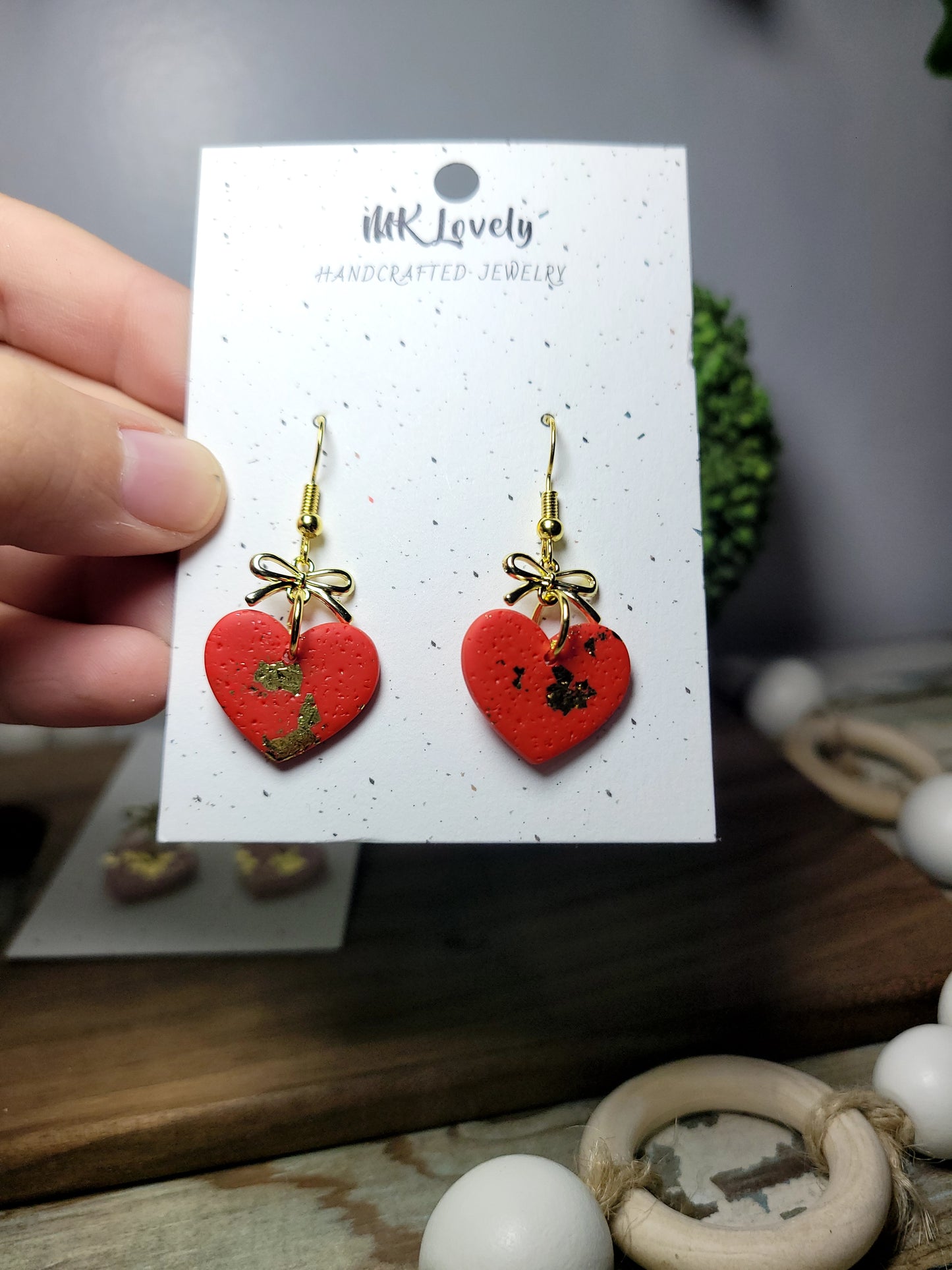 Vday Bow Charm Dangles