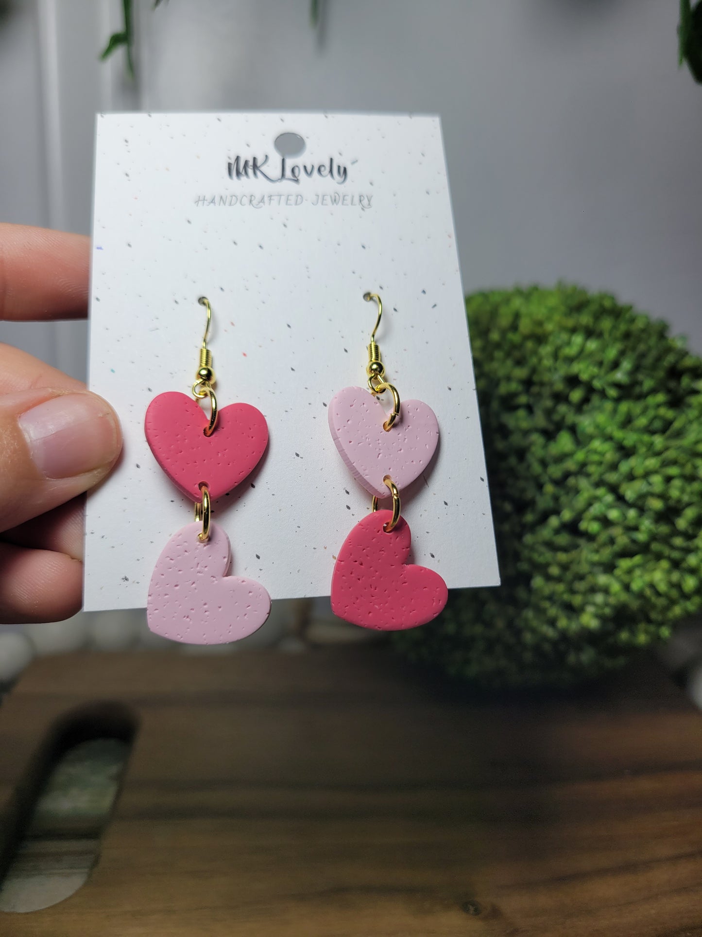 Two Tiered Heart Dangles