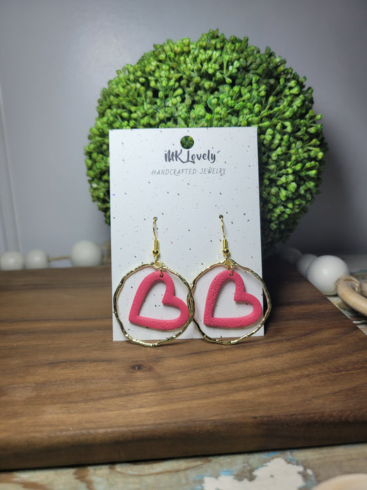 Encircled Heart Earrings