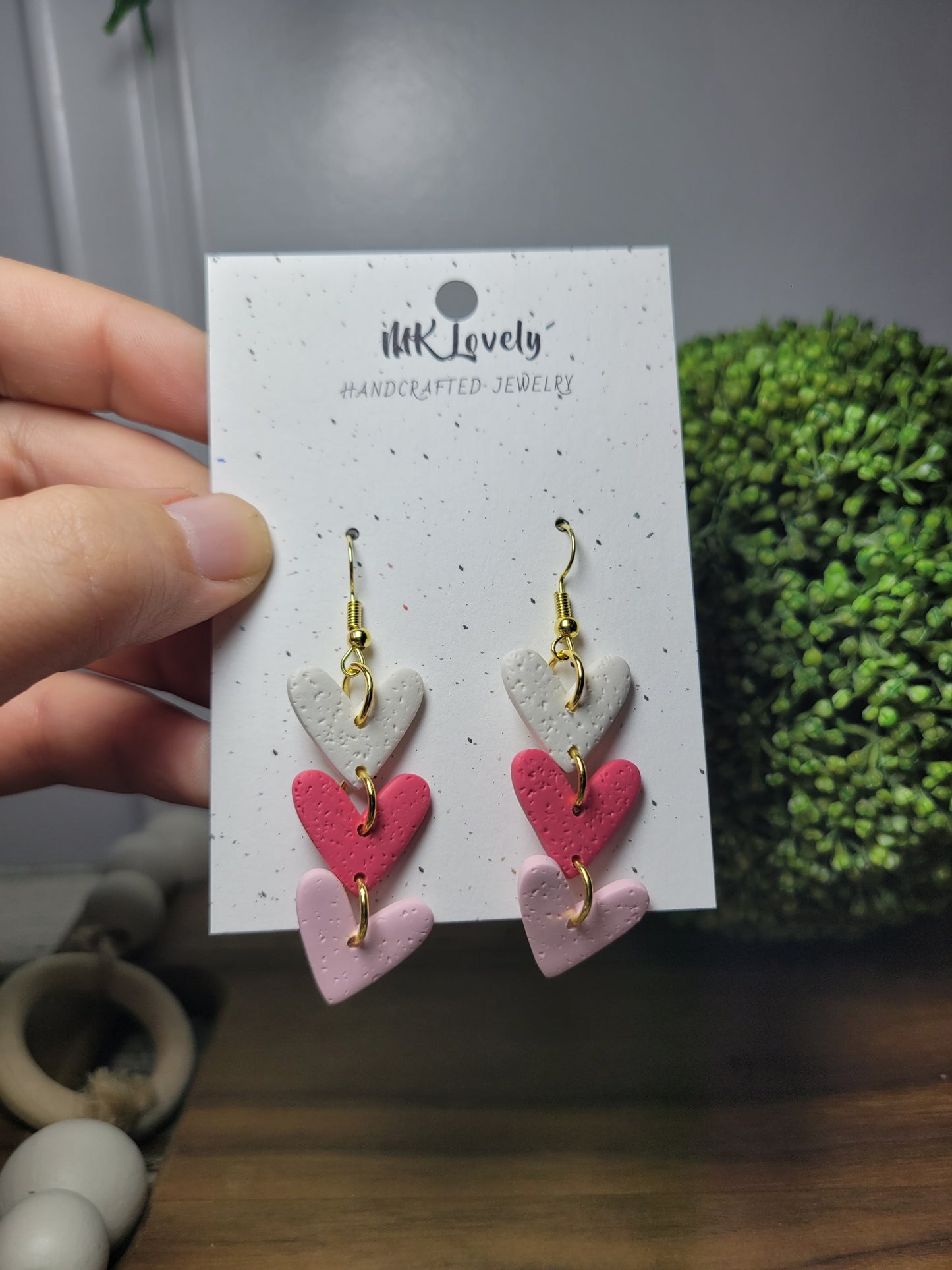 Fun Tiered Heart Earrings