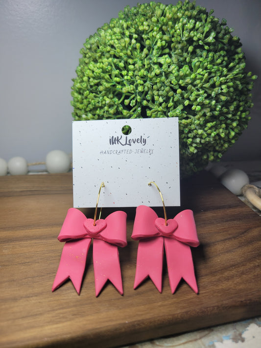 Big Bow Heart Hoops