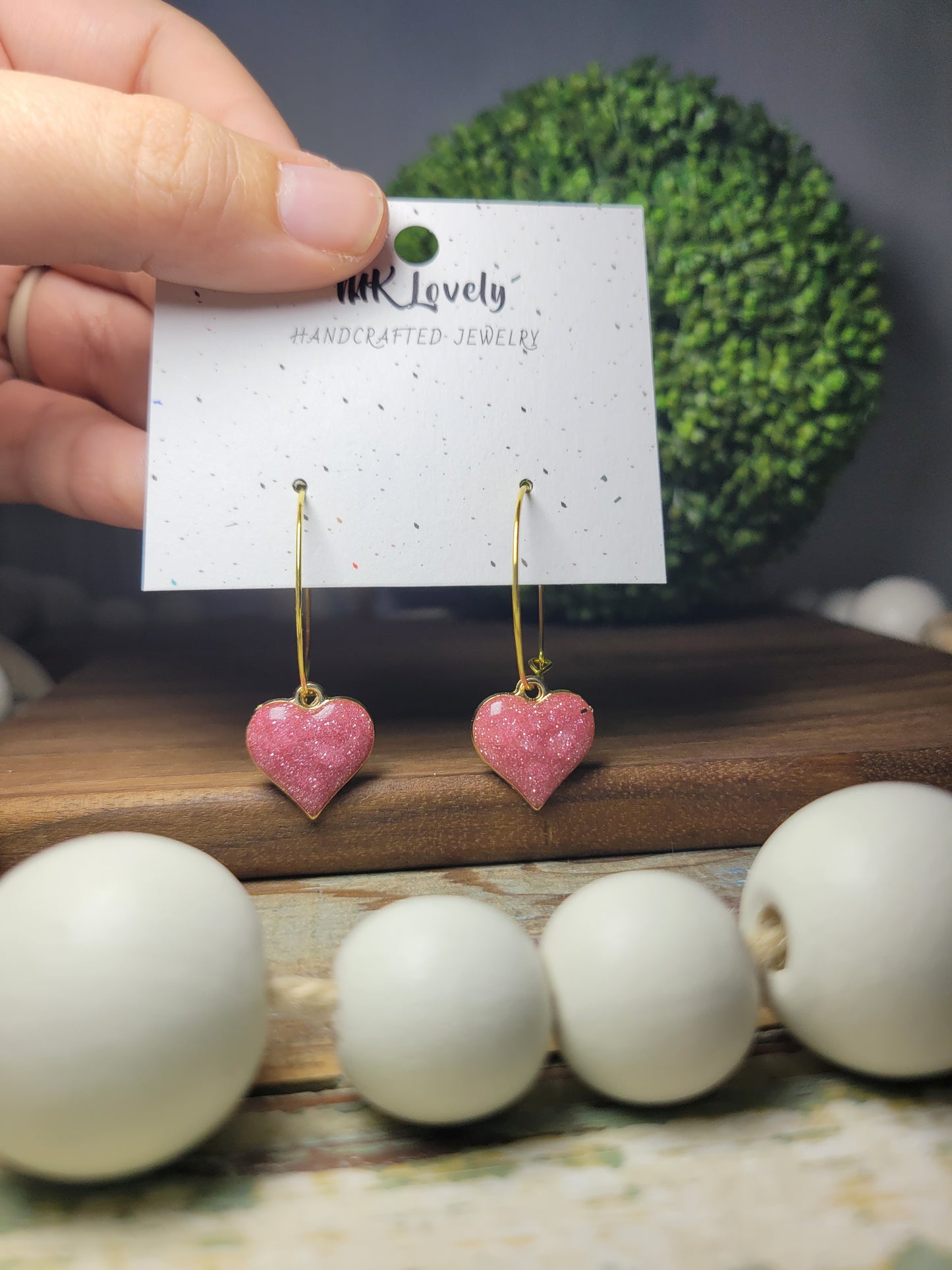 Heart Charmed Hoops