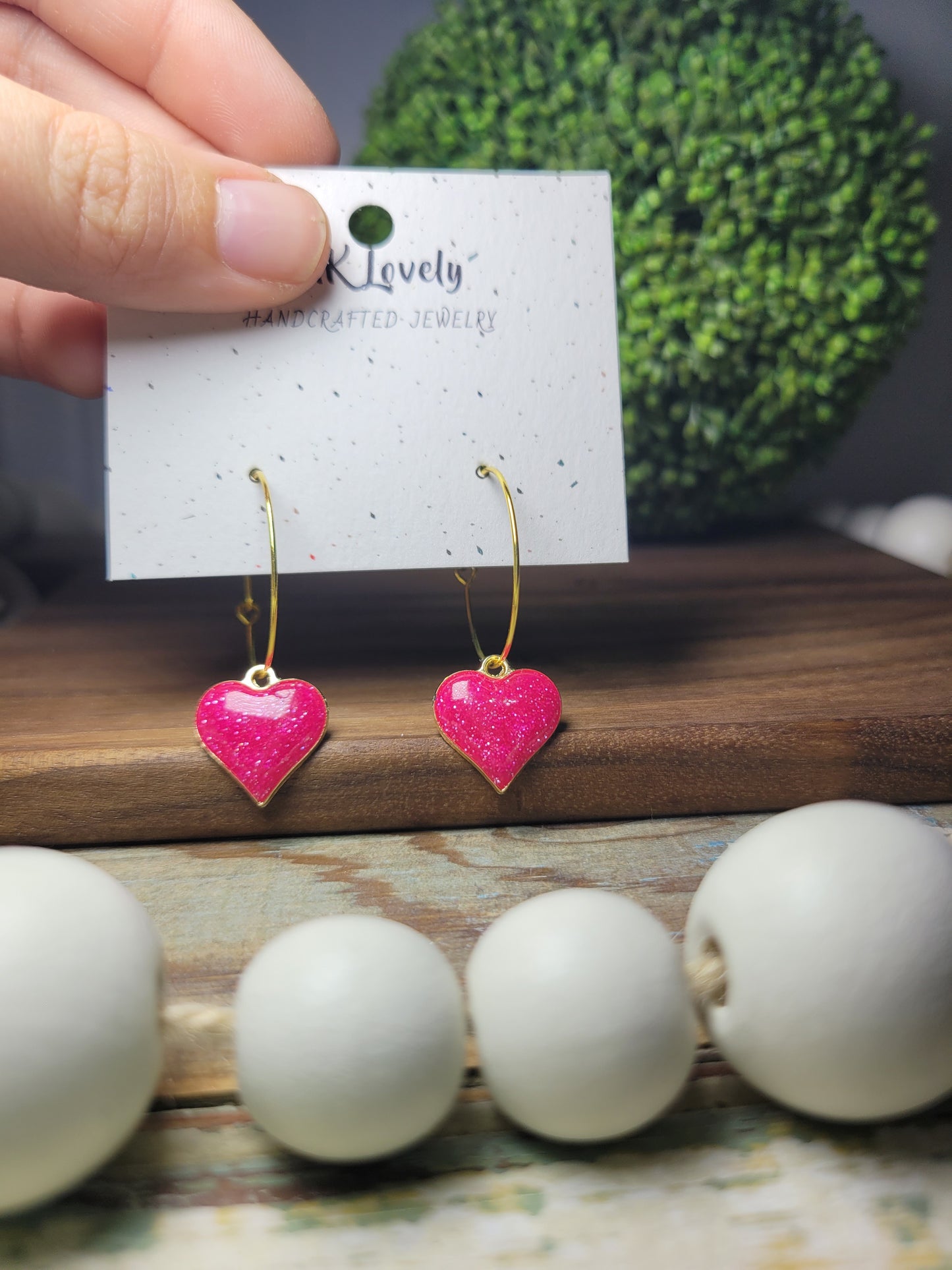 Heart Charmed Hoops