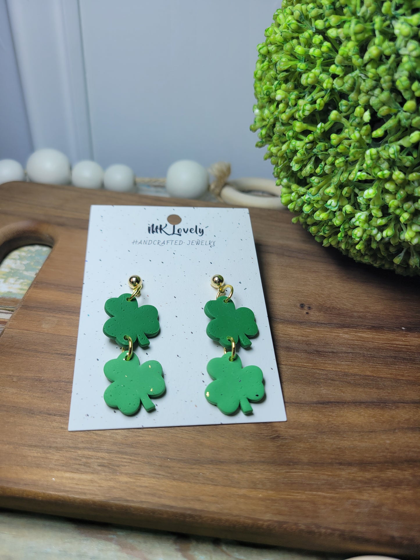Two-Toned St. Patrick's Day Earrings