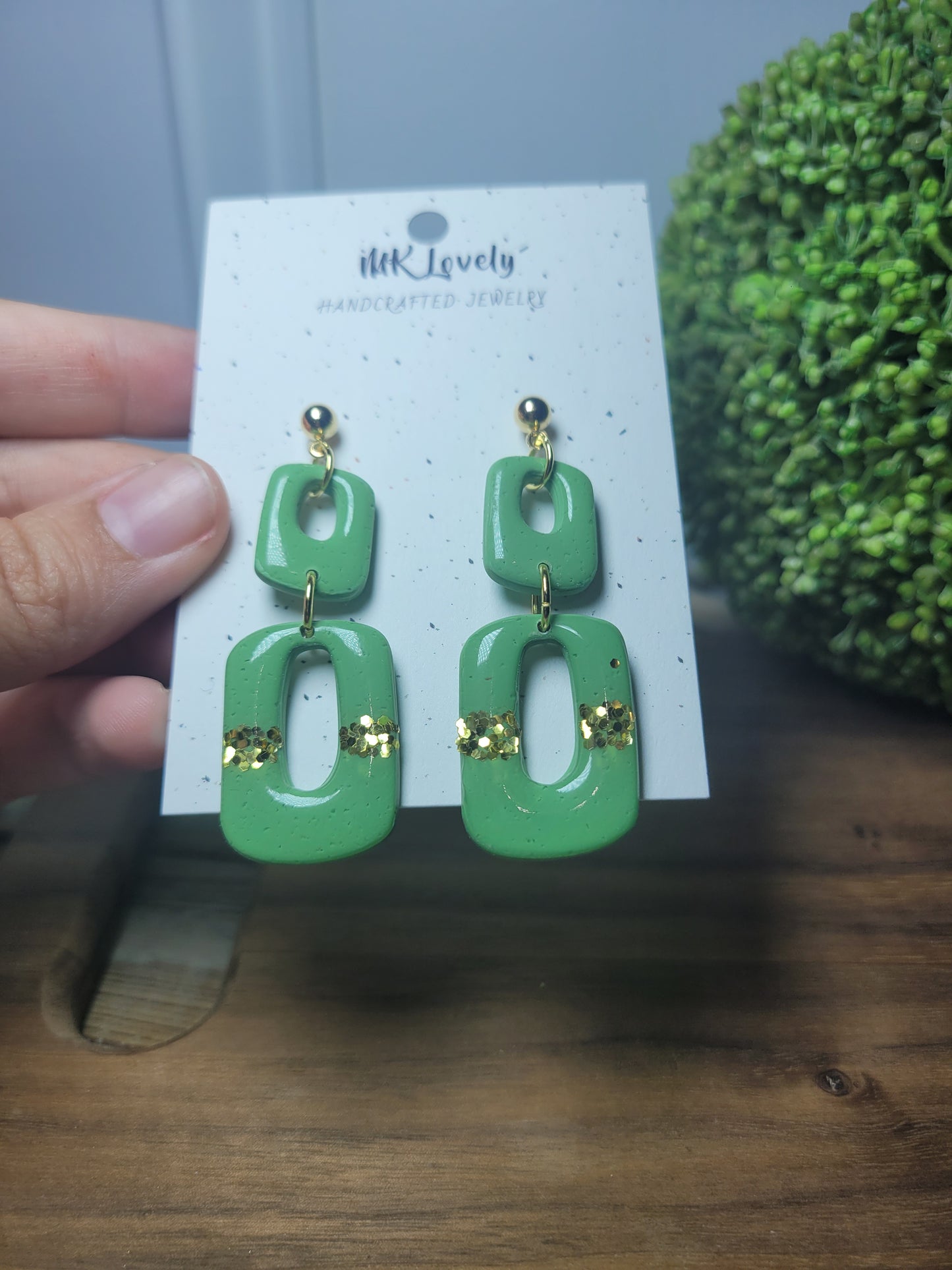 Green/Gold Dangles