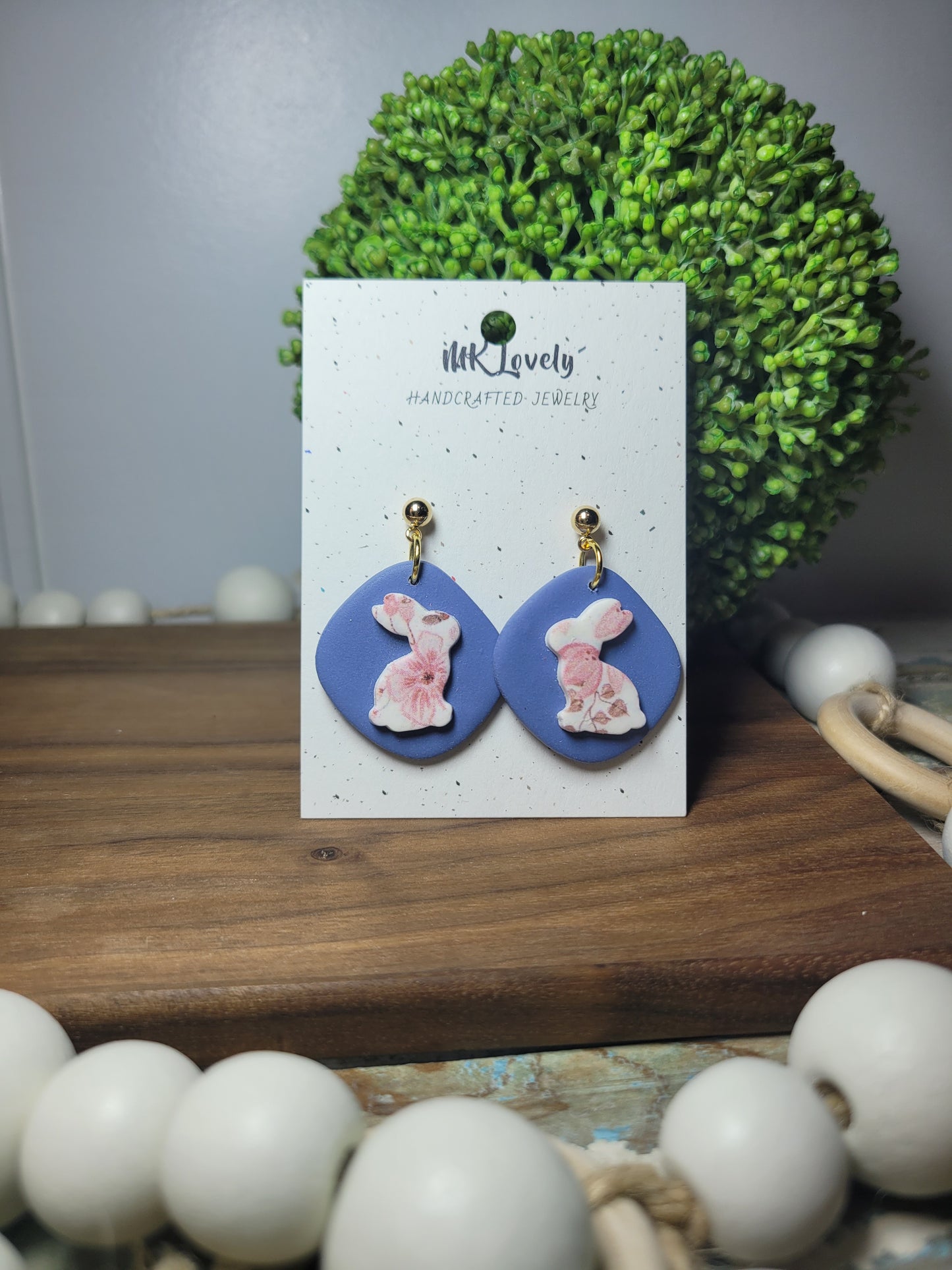 Blue Floral Bunny Drops