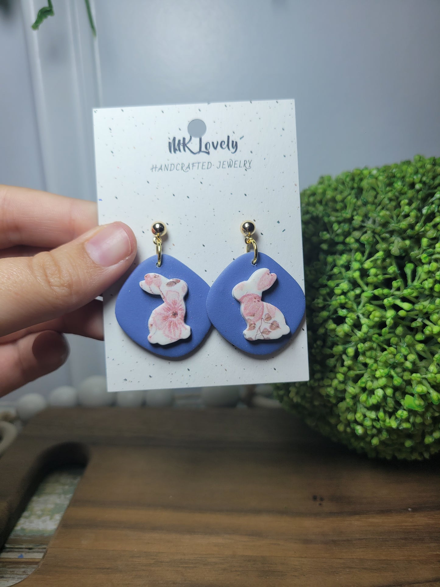 Blue Floral Bunny Drops