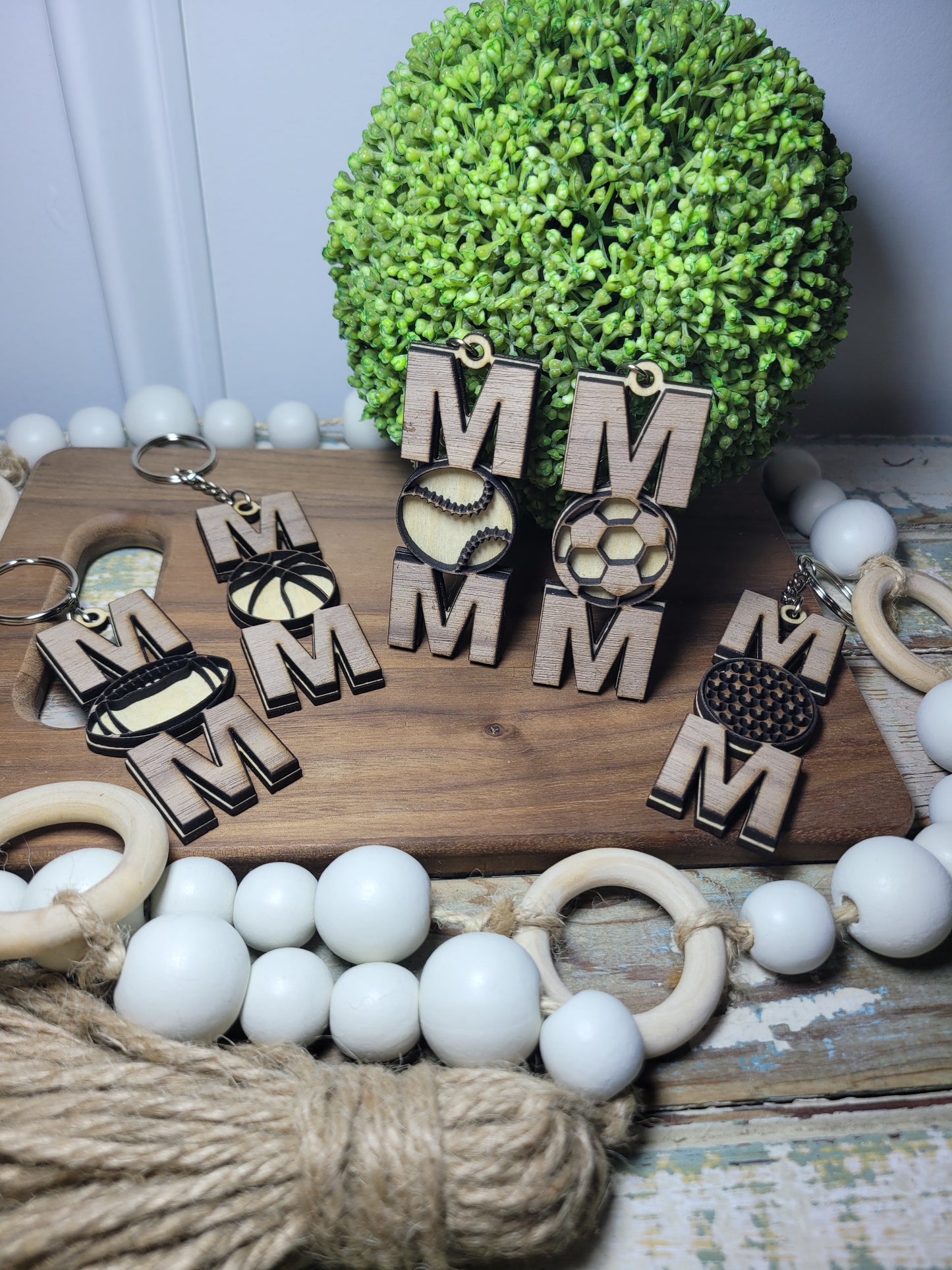 Sports Mom Keychain