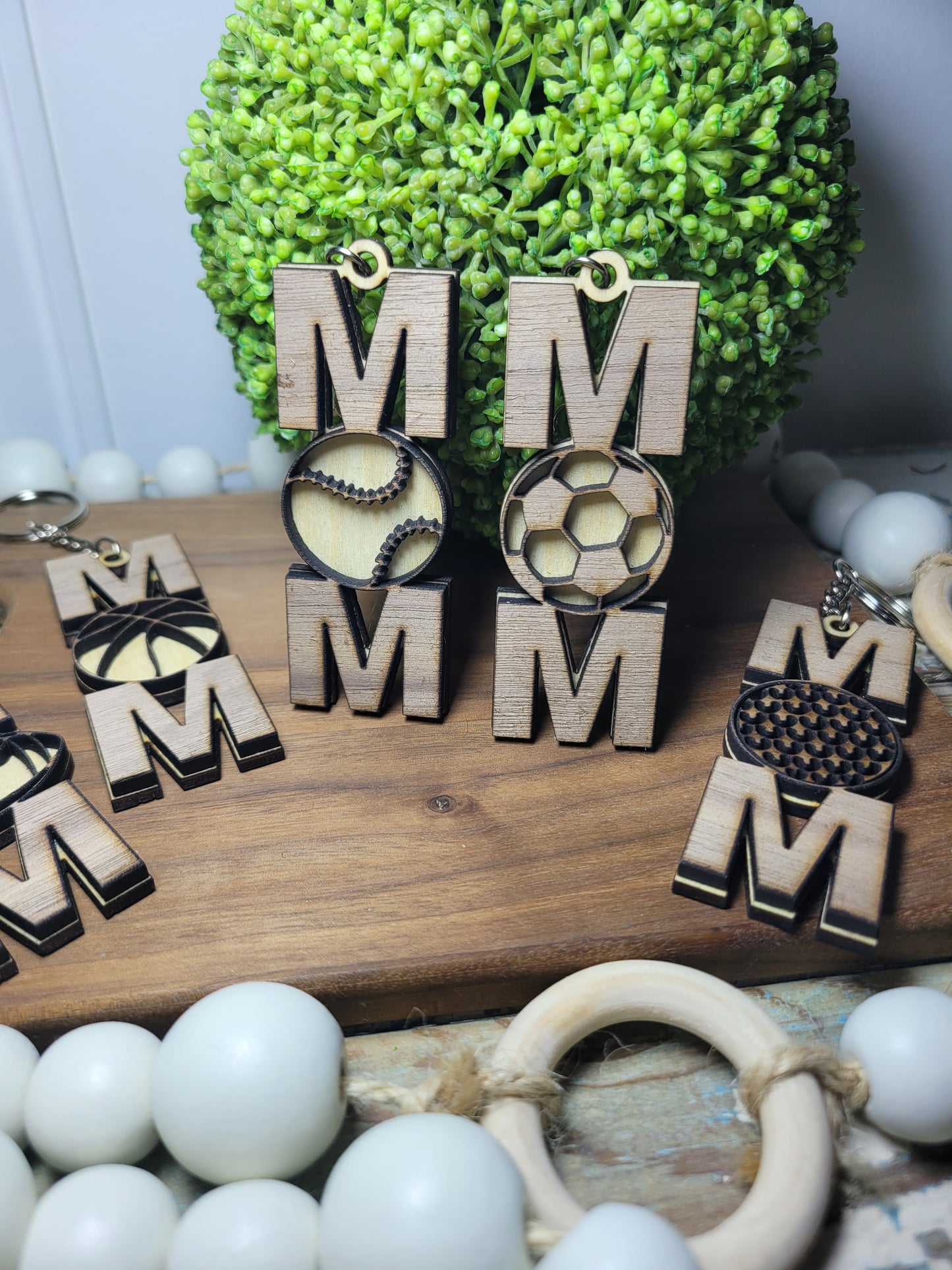 Sports Mom Keychain