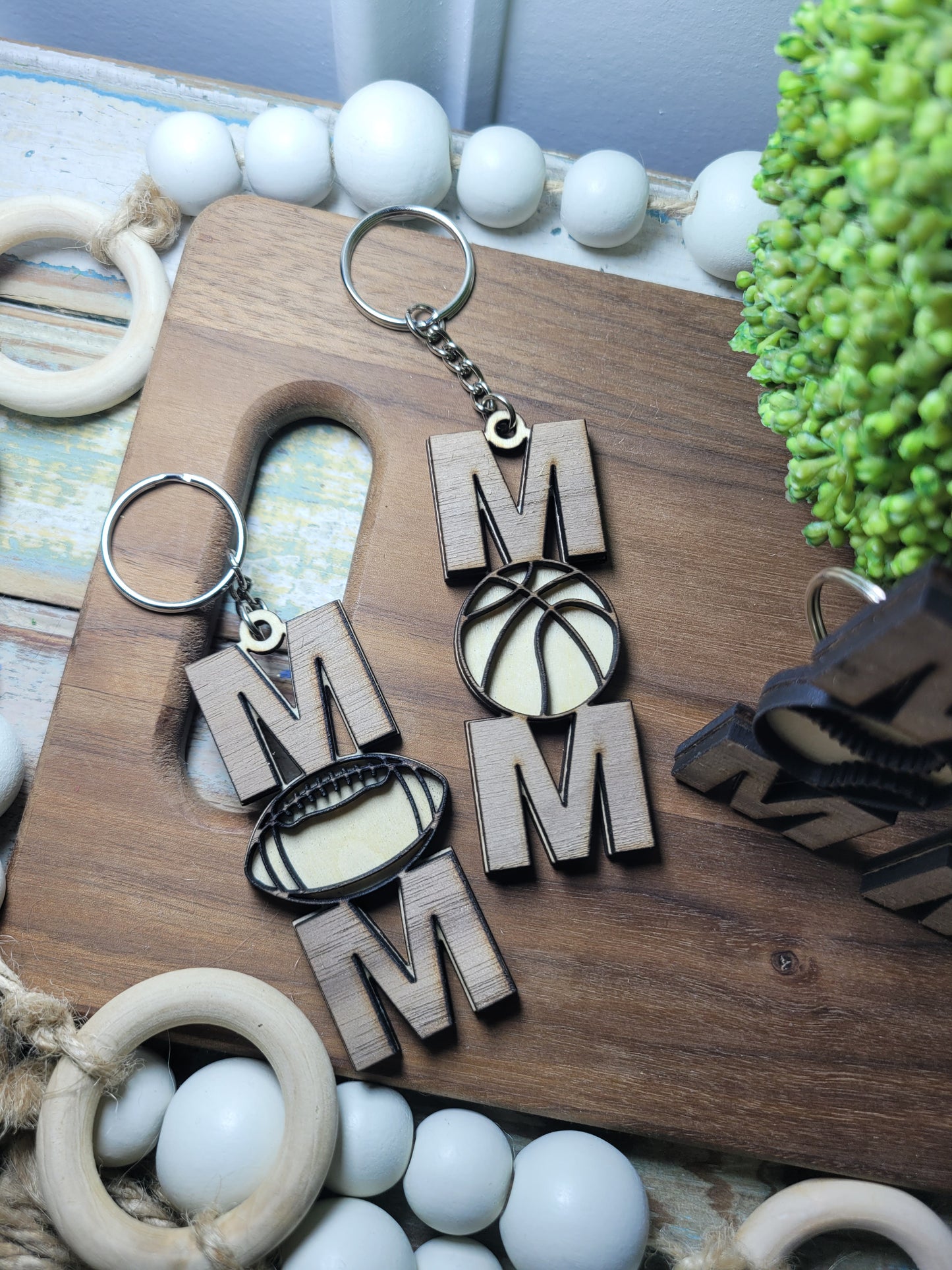 Sports Mom Keychain