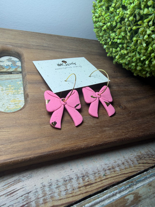 Sweetheart Bow Hoops