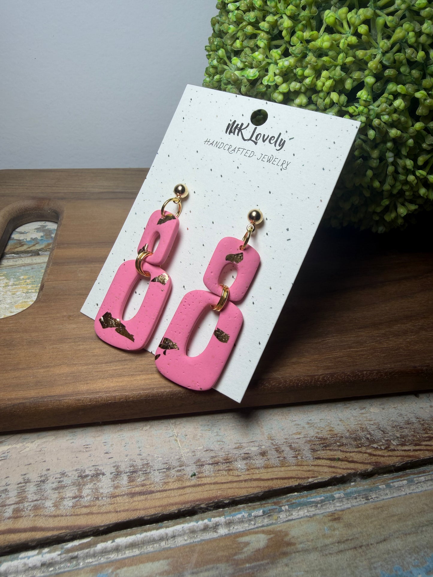 Blush Link Dangles
