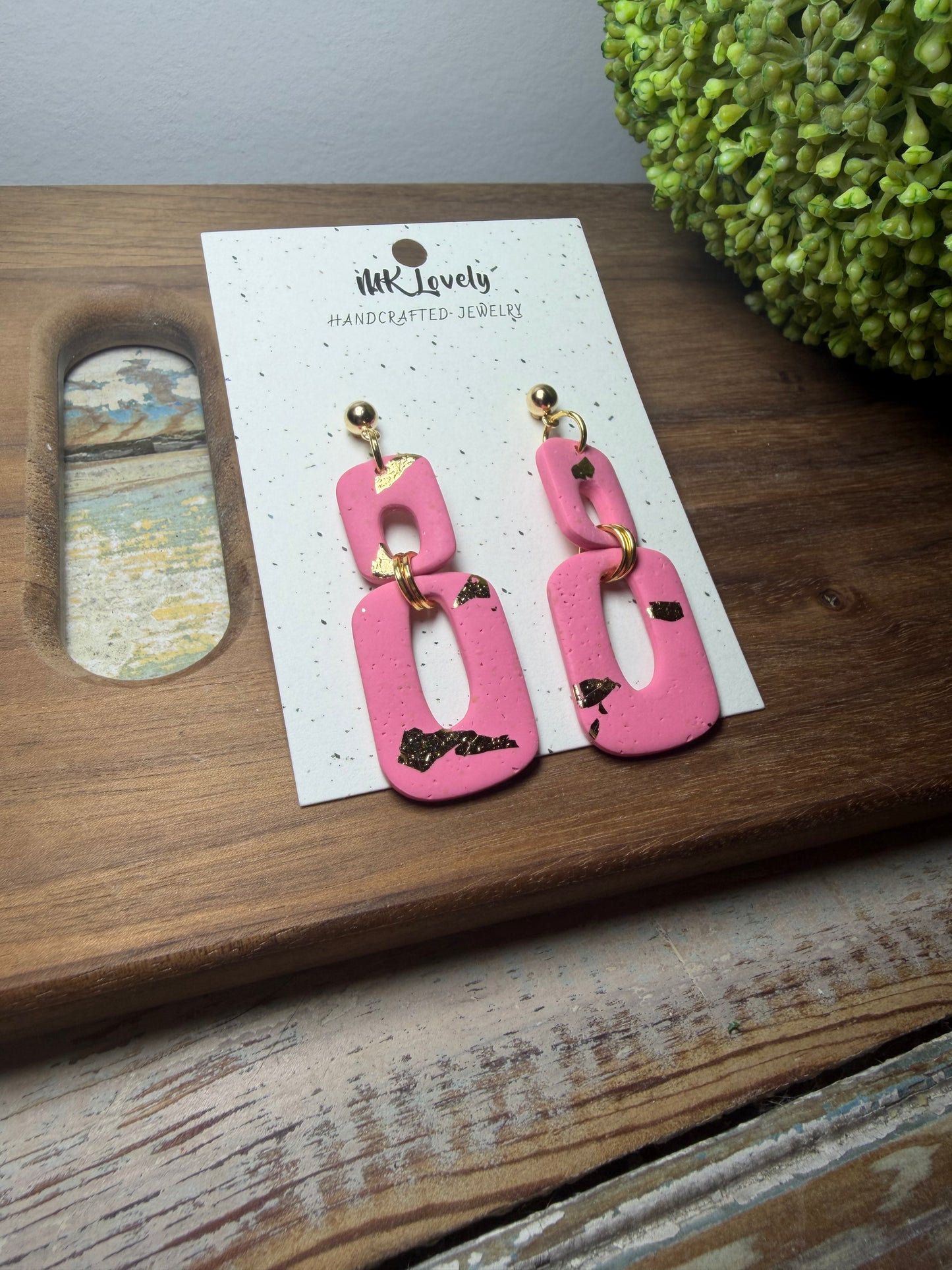 Blush Link Dangles