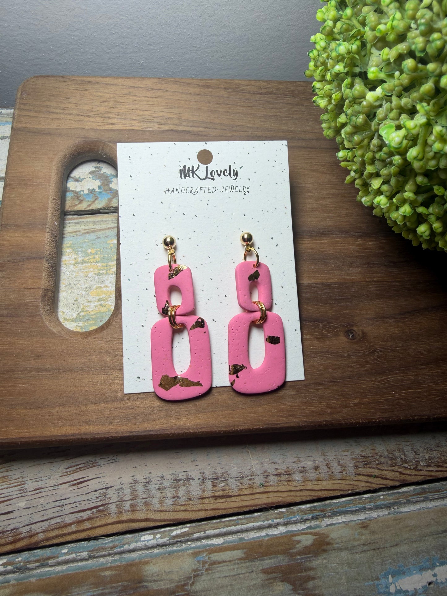 Blush Link Dangles