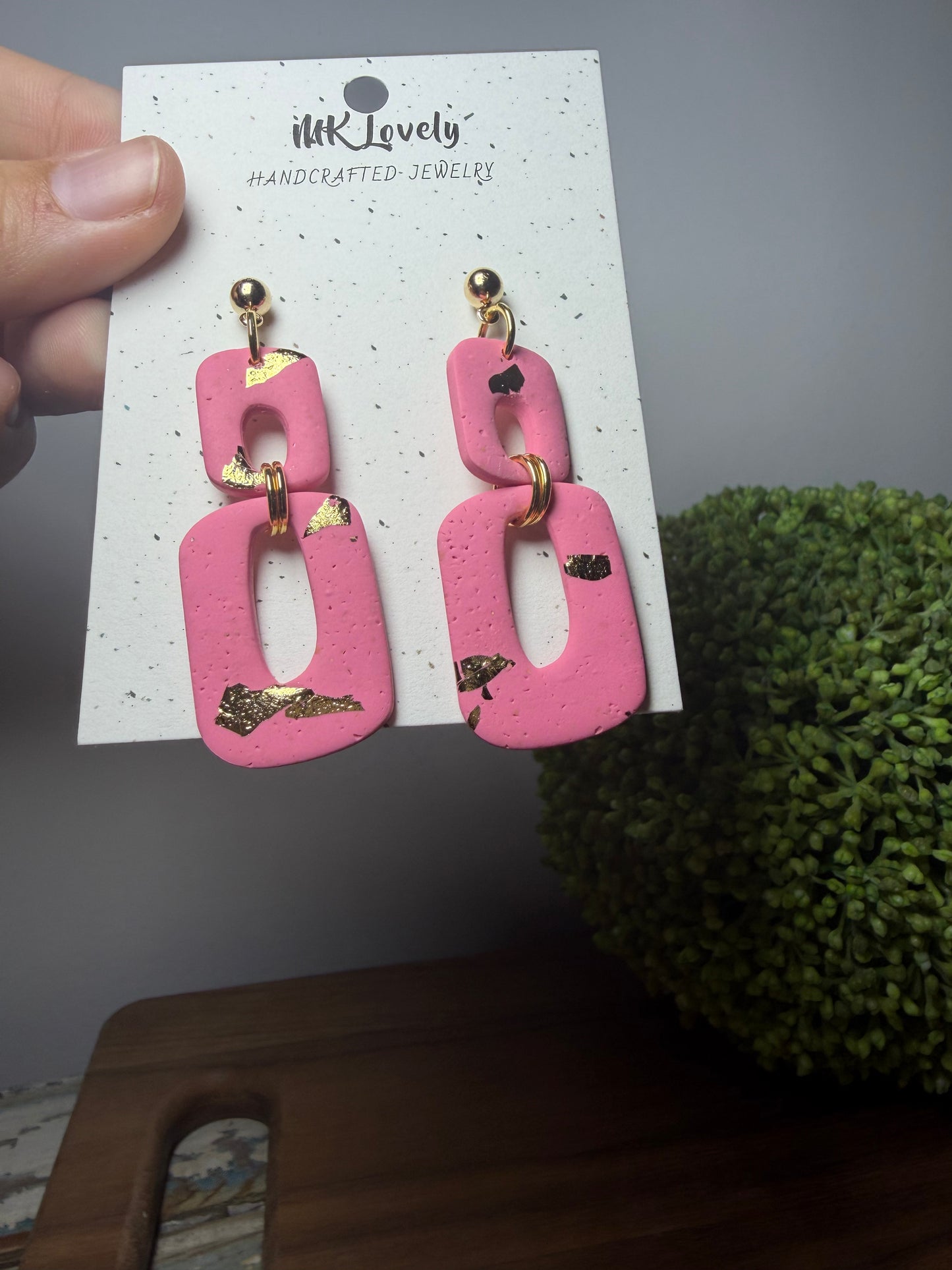 Blush Link Dangles