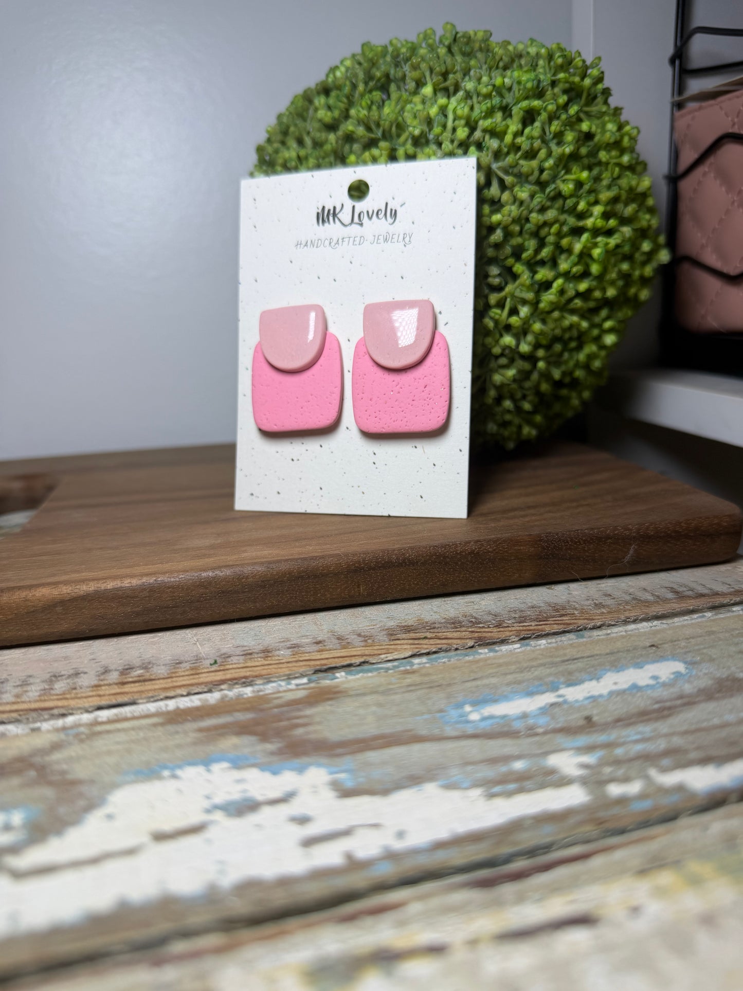 Pink Harmony Studs