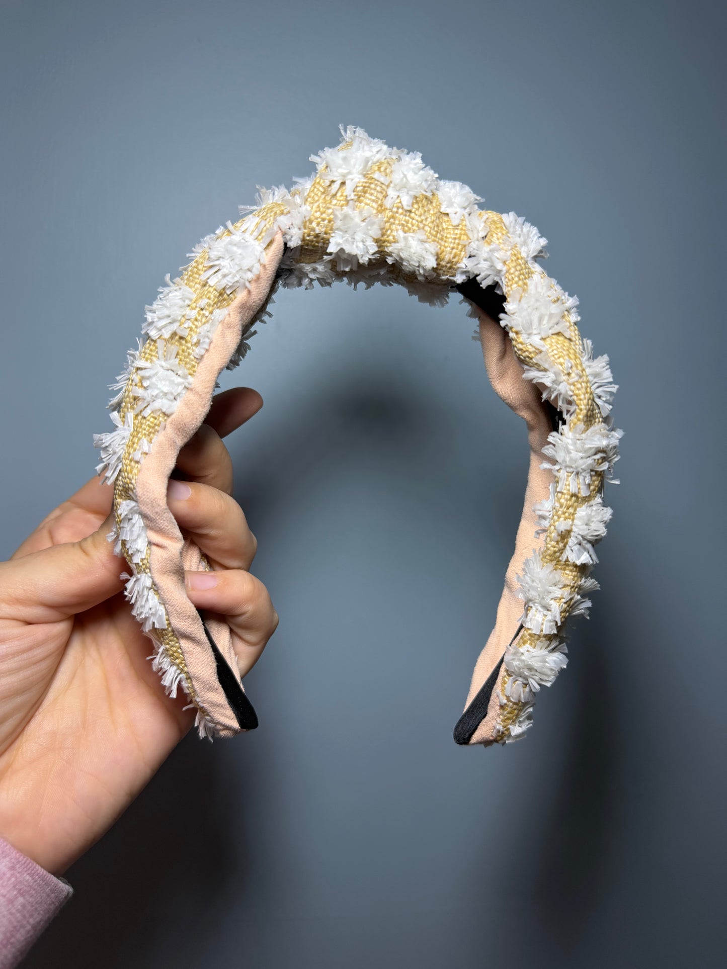 White/ Beige Headband