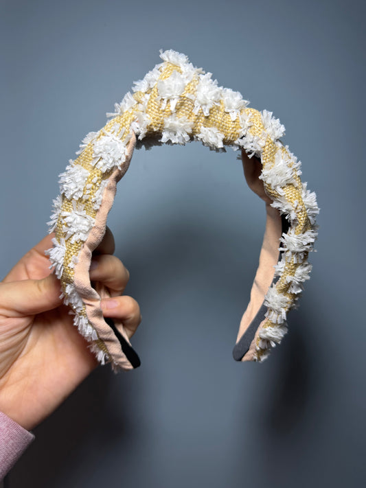 White/ Beige Headband
