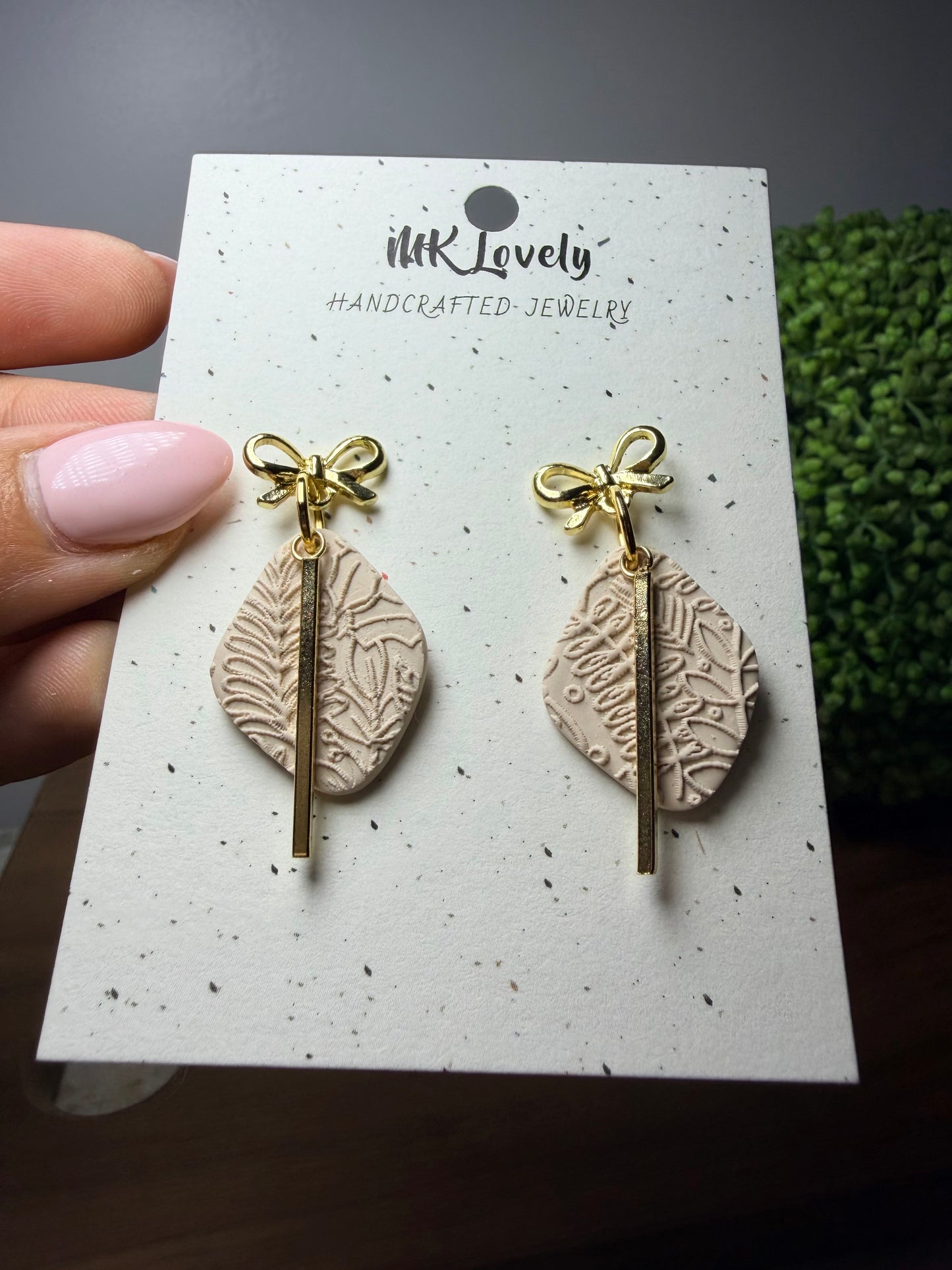 Textured Charm Earrings