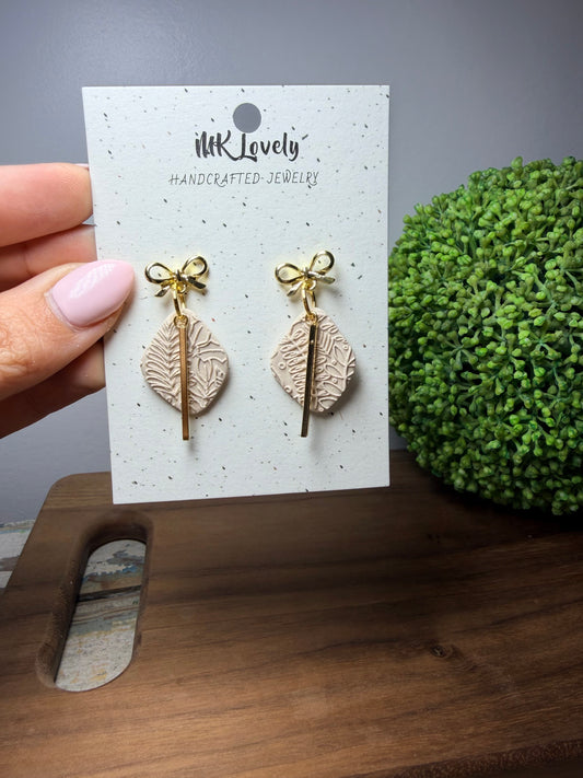 Textured Charm Earrings