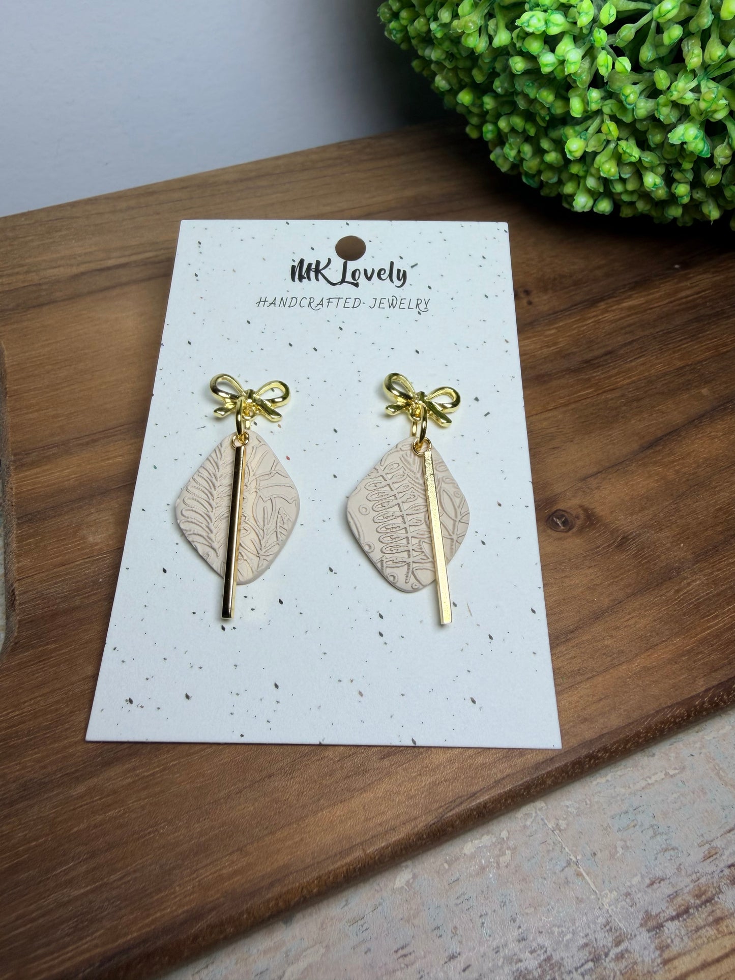Textured Charm Earrings