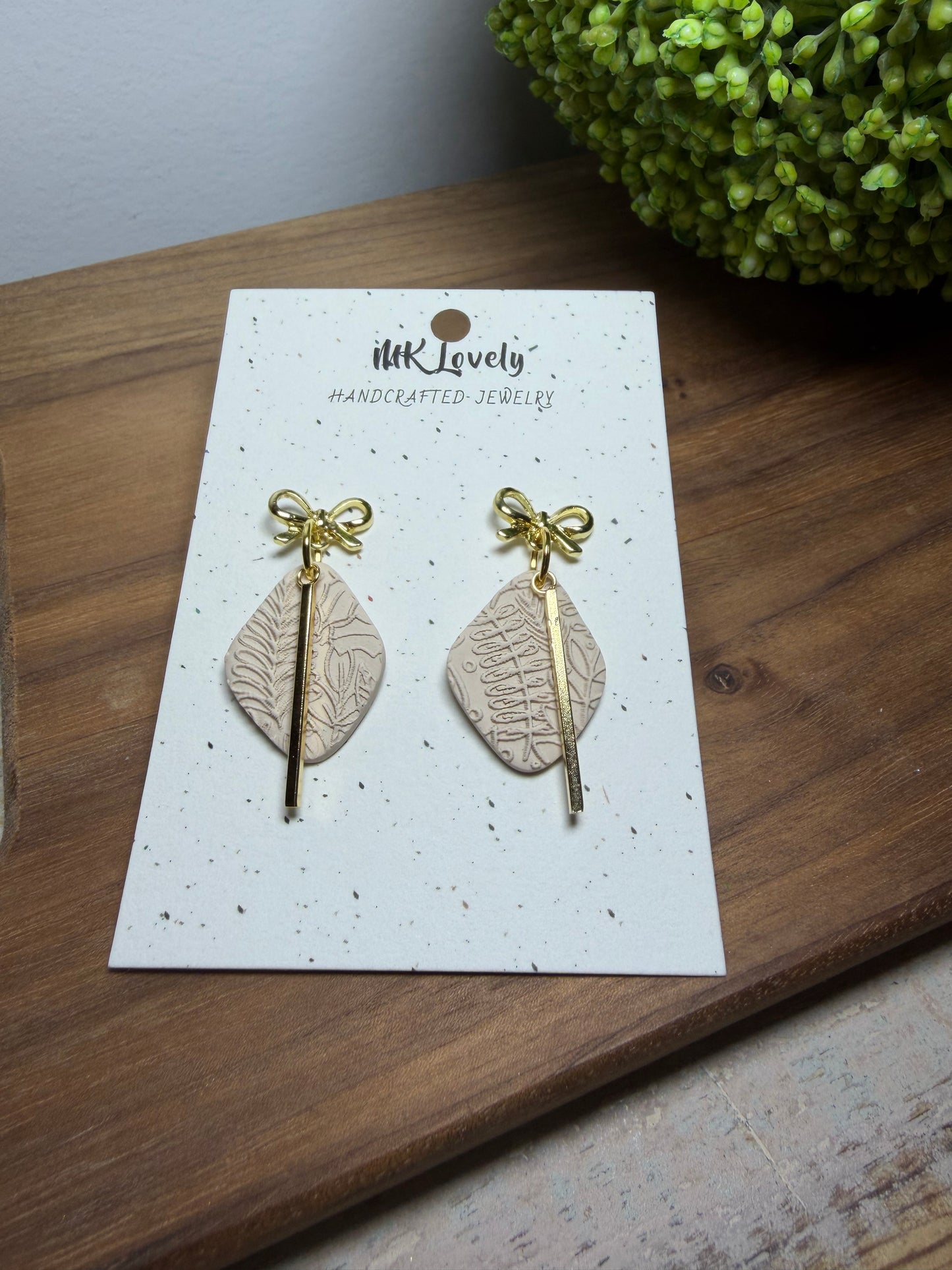 Textured Charm Earrings