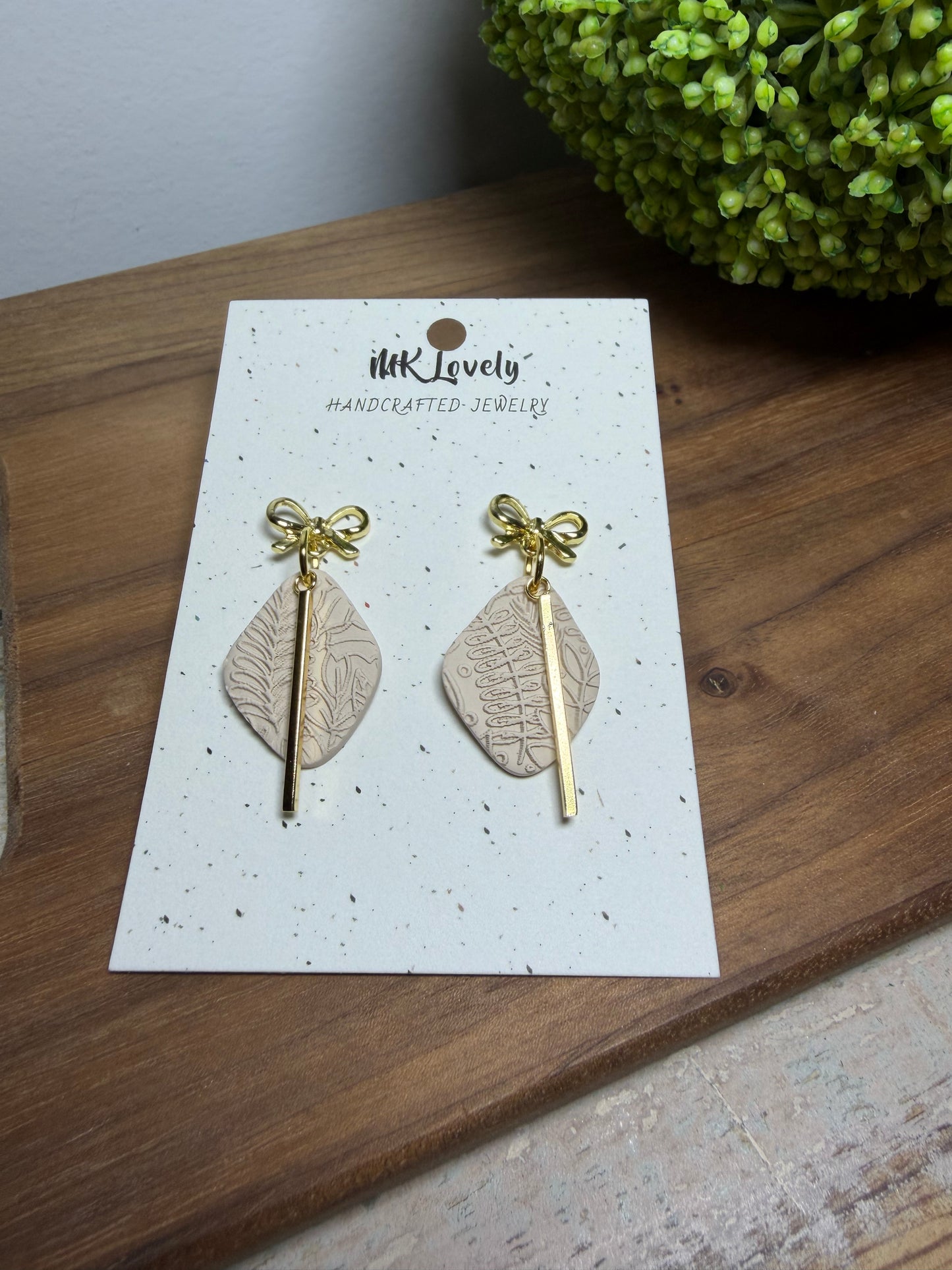 Textured Charm Earrings