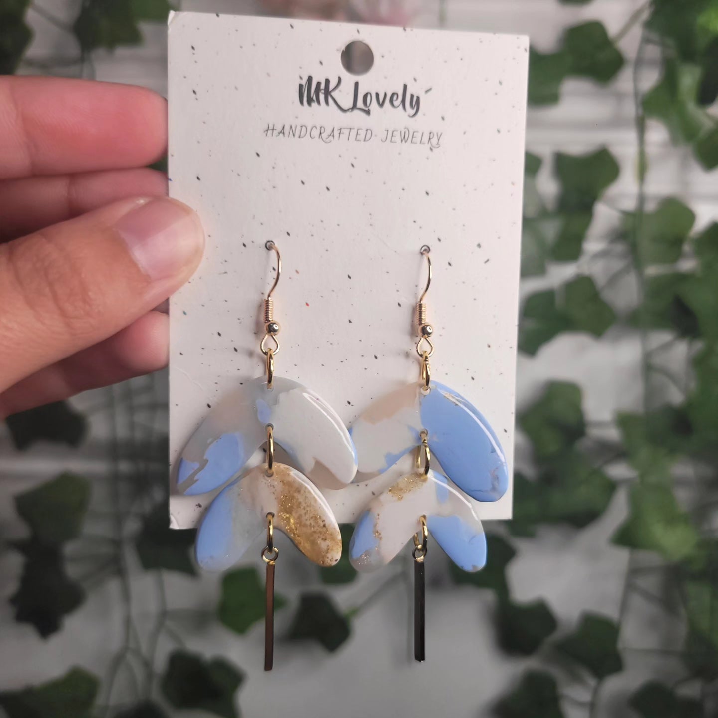Marbled Sky Dangles