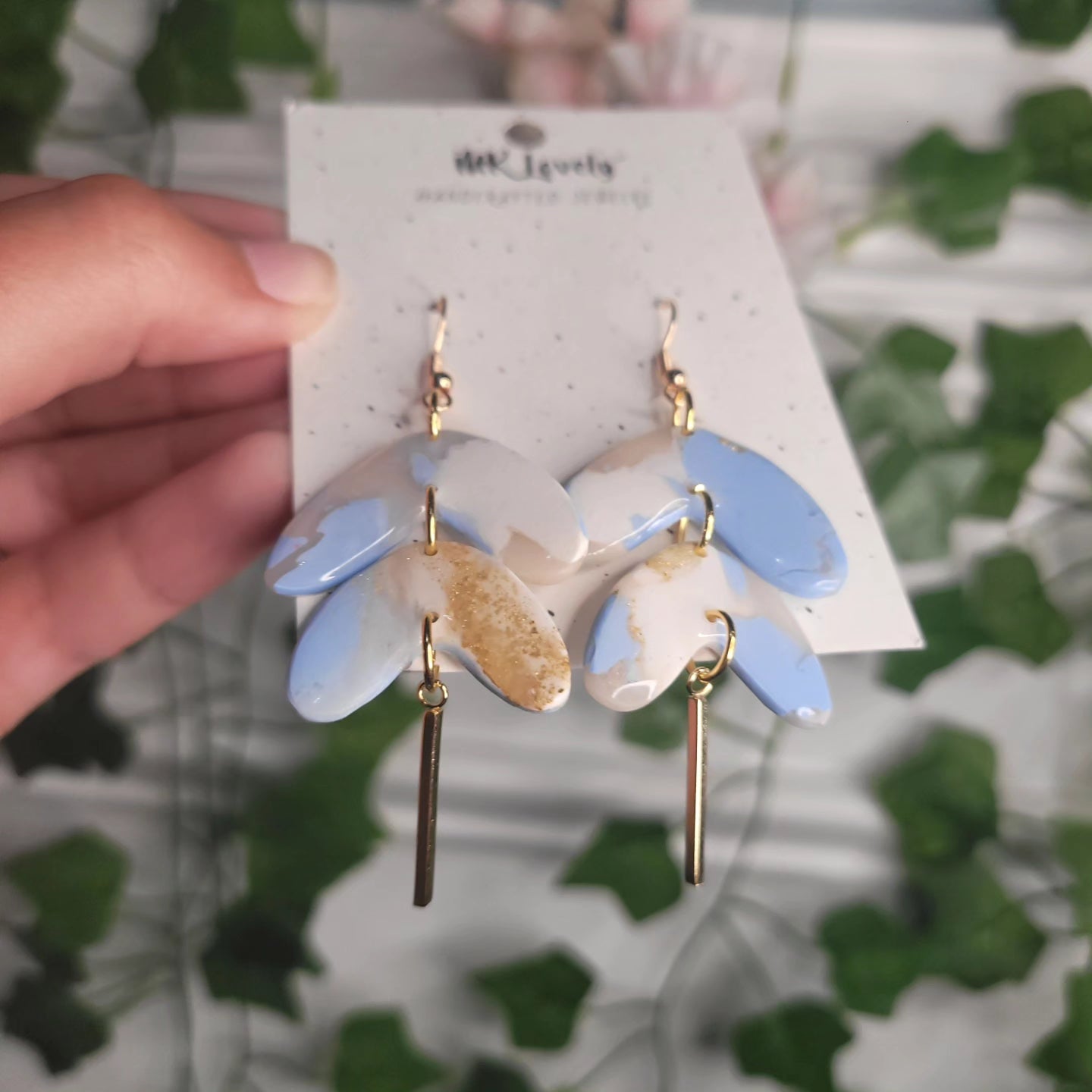 Marbled Sky Dangles