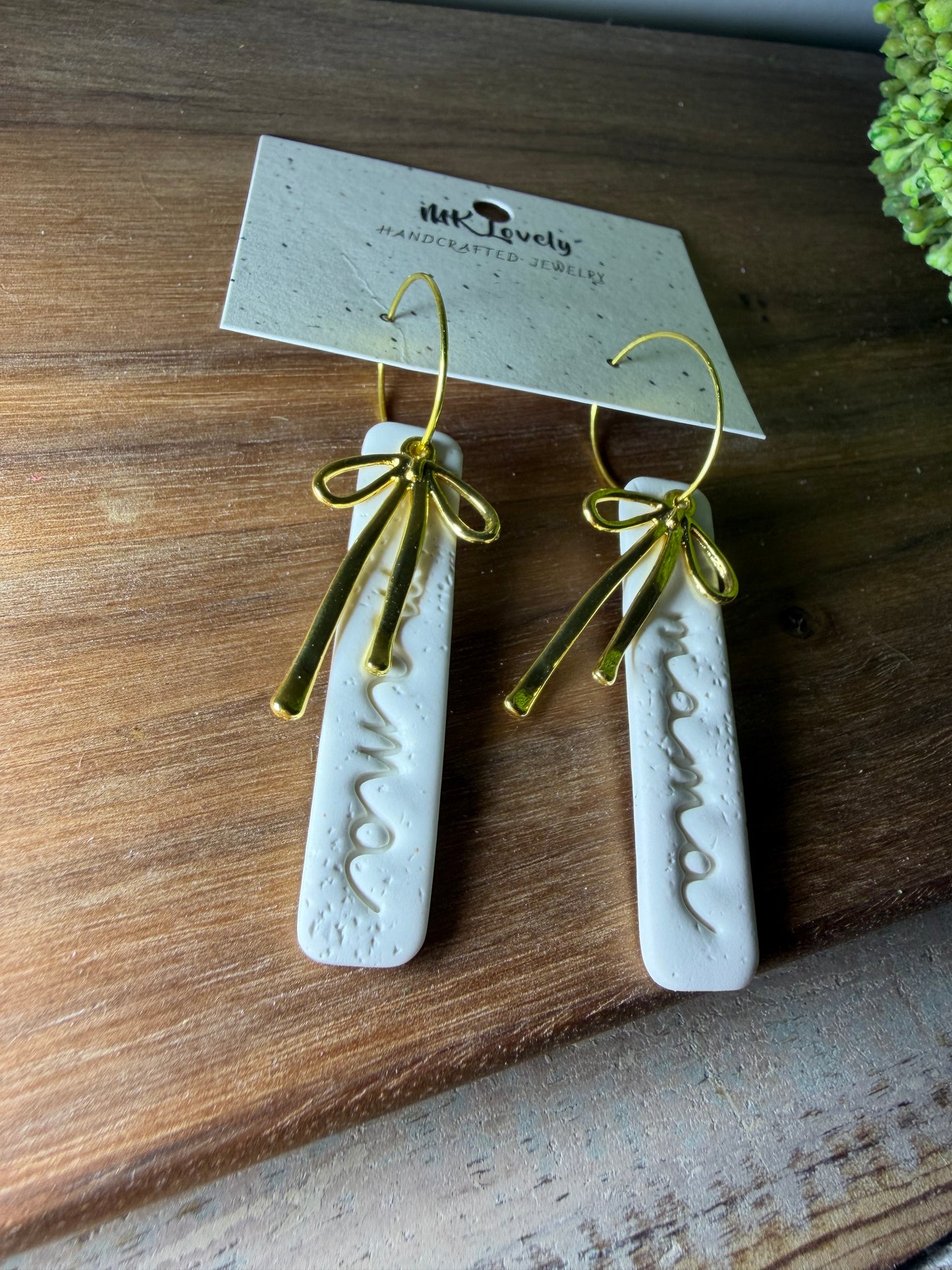 Coquette Mama Bar Hoops
