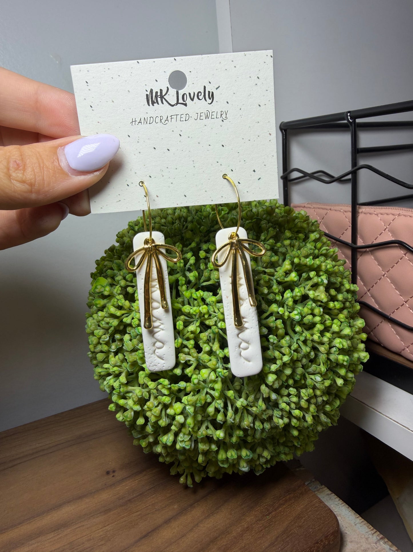 Coquette Mama Bar Hoops