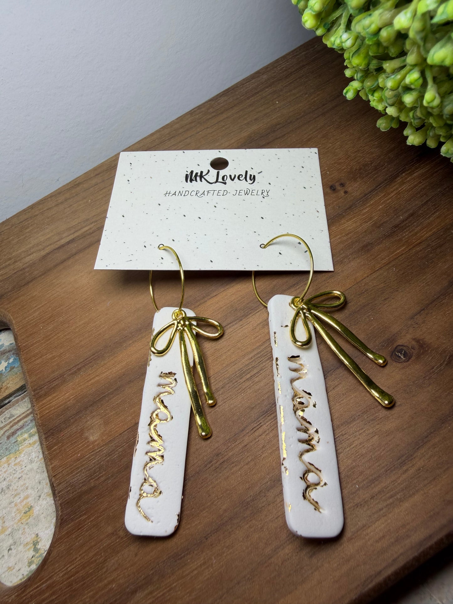 Coquette Mama Bar Hoops