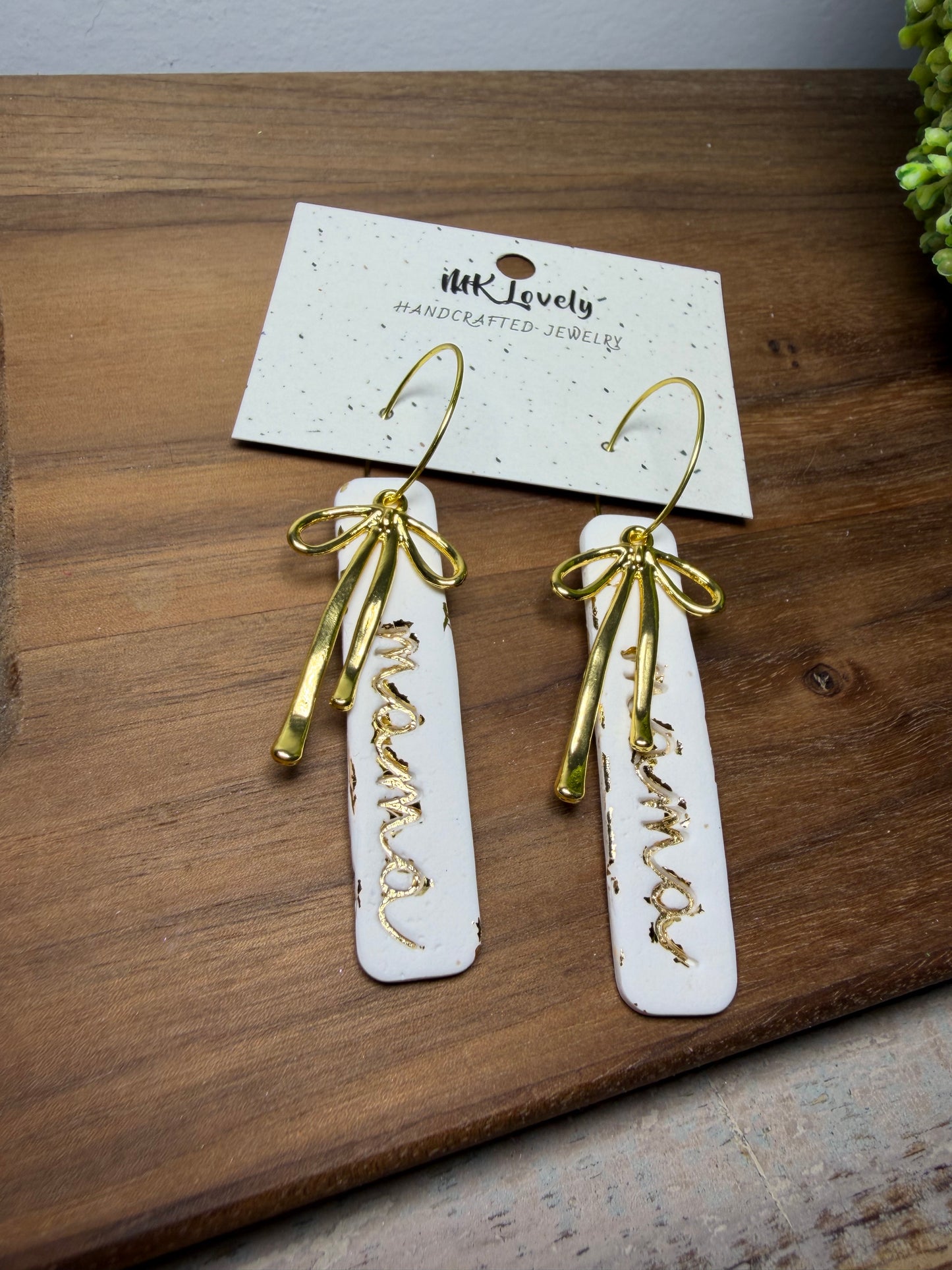 Coquette Mama Bar Hoops