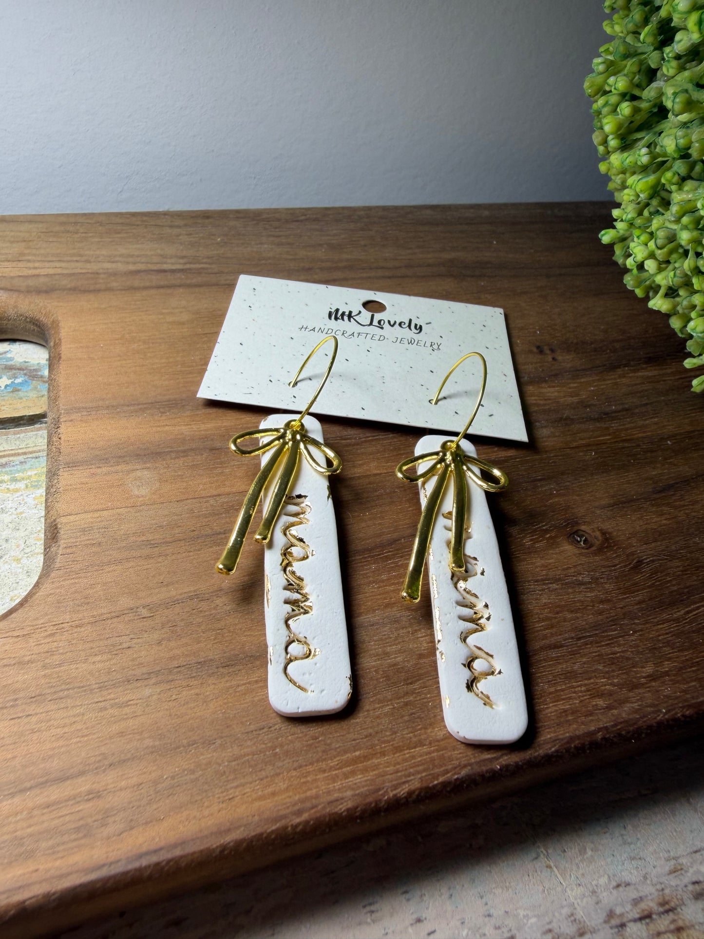 Coquette Mama Bar Hoops