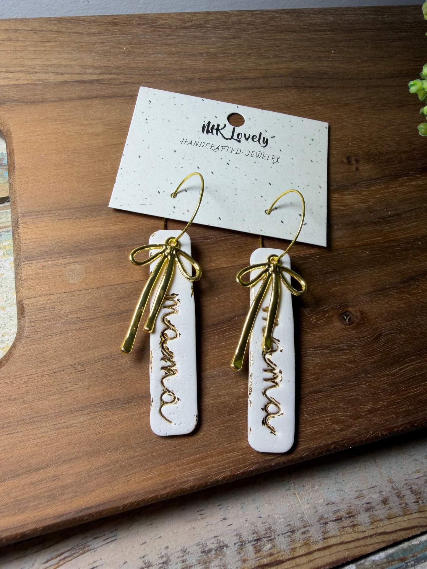 Coquette Mama Bar Hoops