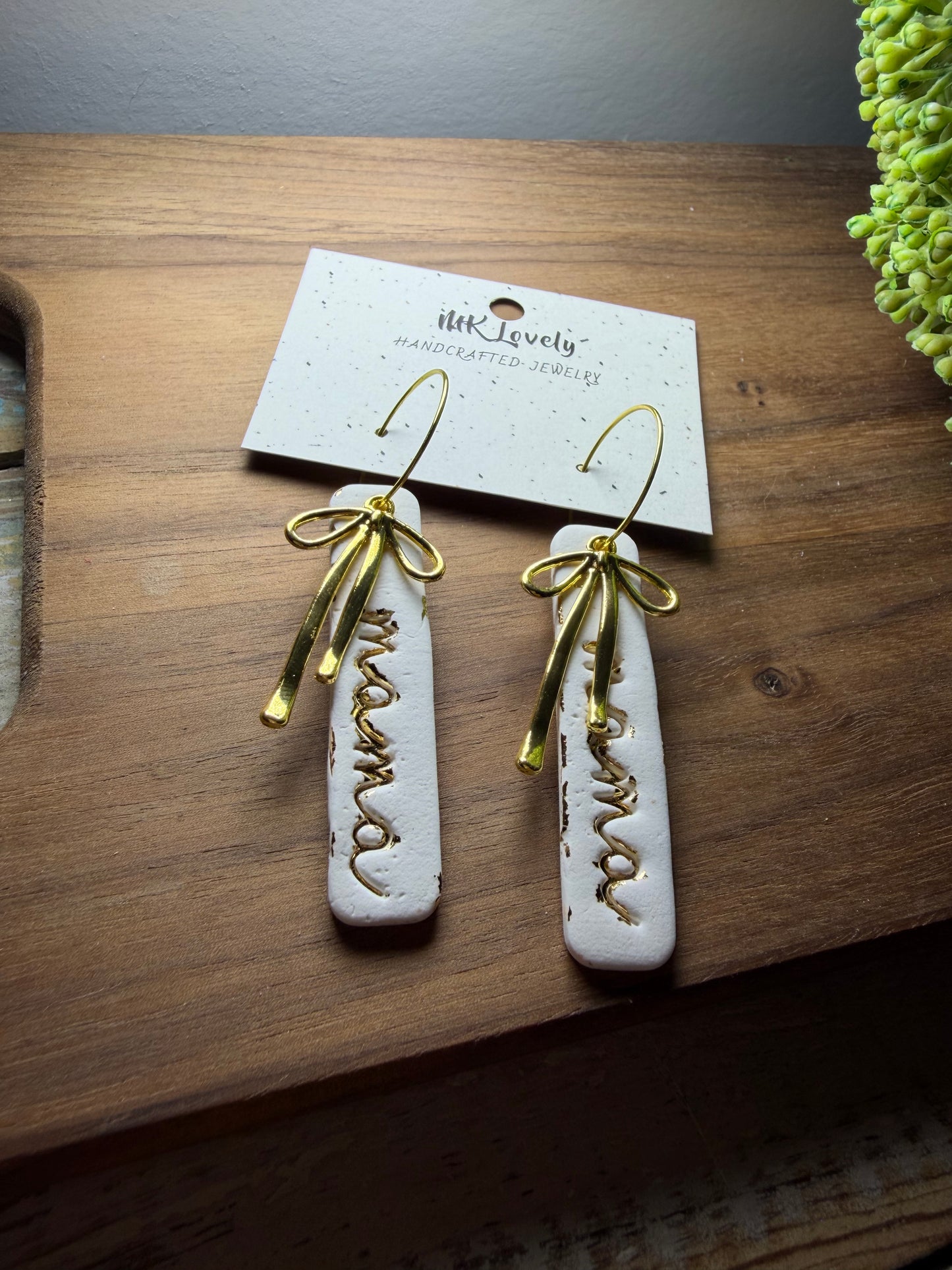 Coquette Mama Bar Hoops