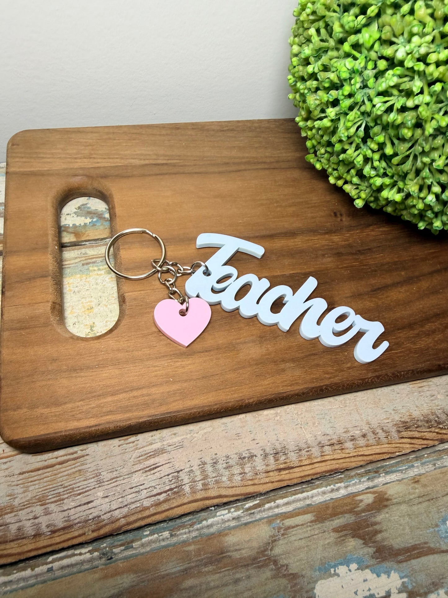 A+ Acrylic Teacher Keychain