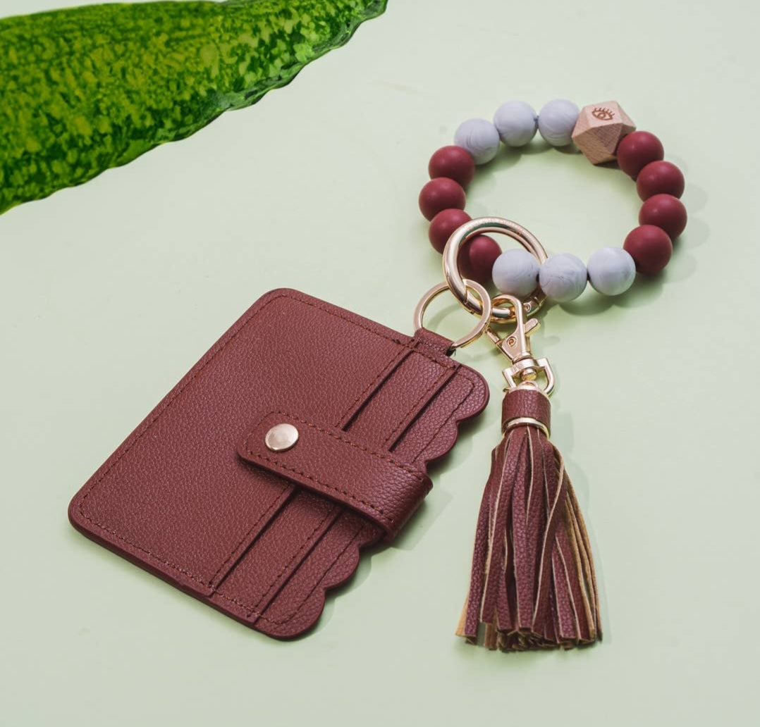 Silicone Wristlet + Card Holder Wallet