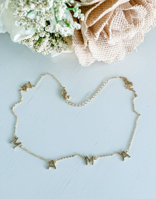 Stainless Steel 'MAMA' Necklace