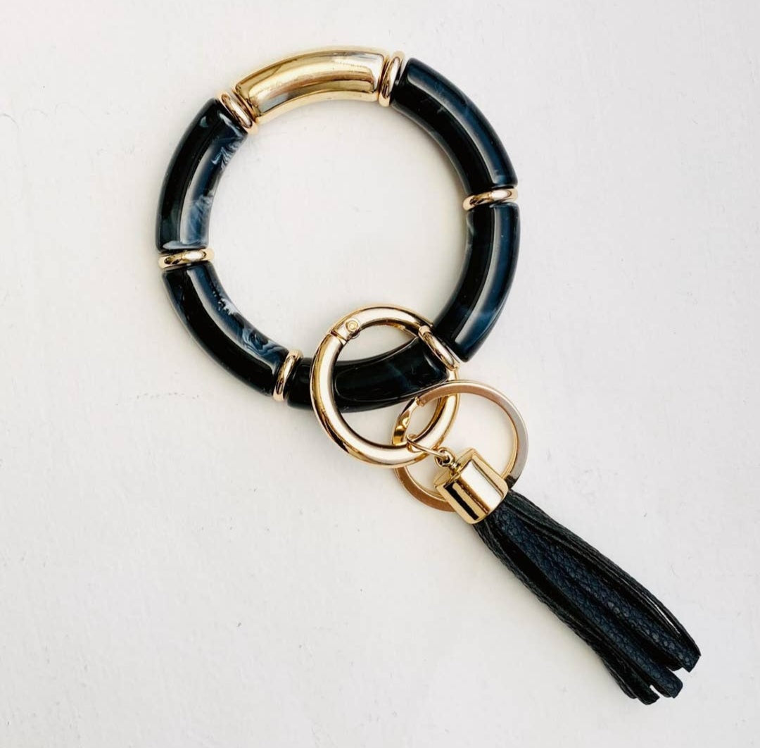 Tube Bangle Bracelet Keychain