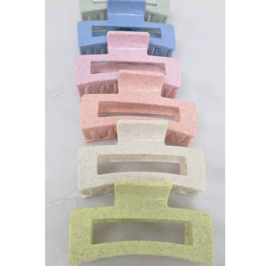 Dusted Rectangle Cutout Hair Claw